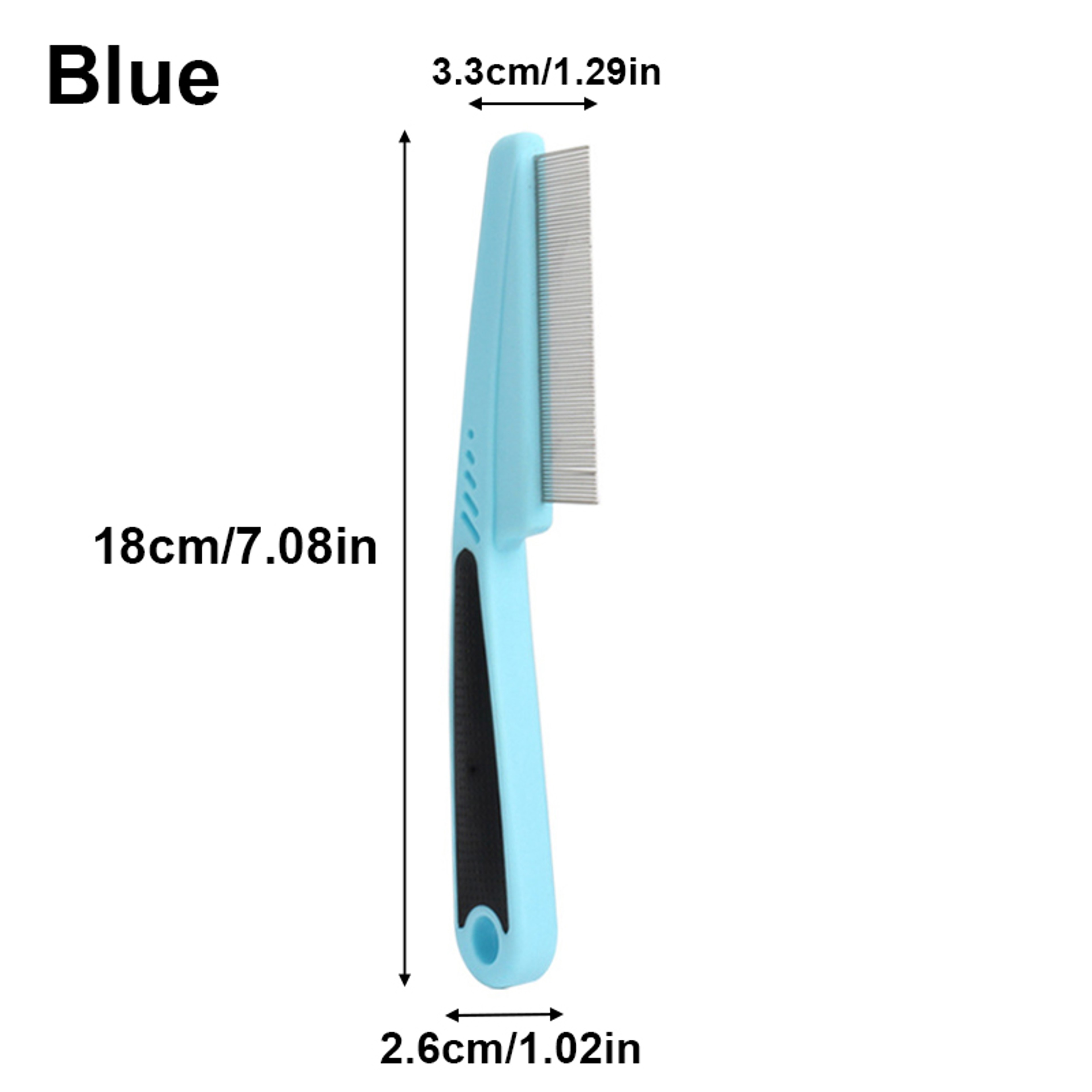 Long Handle Pet Flea Comb for Dogs & Cats | Durable Dog Grooming Comb for Fleas, Lice & Loose Fur – view 7