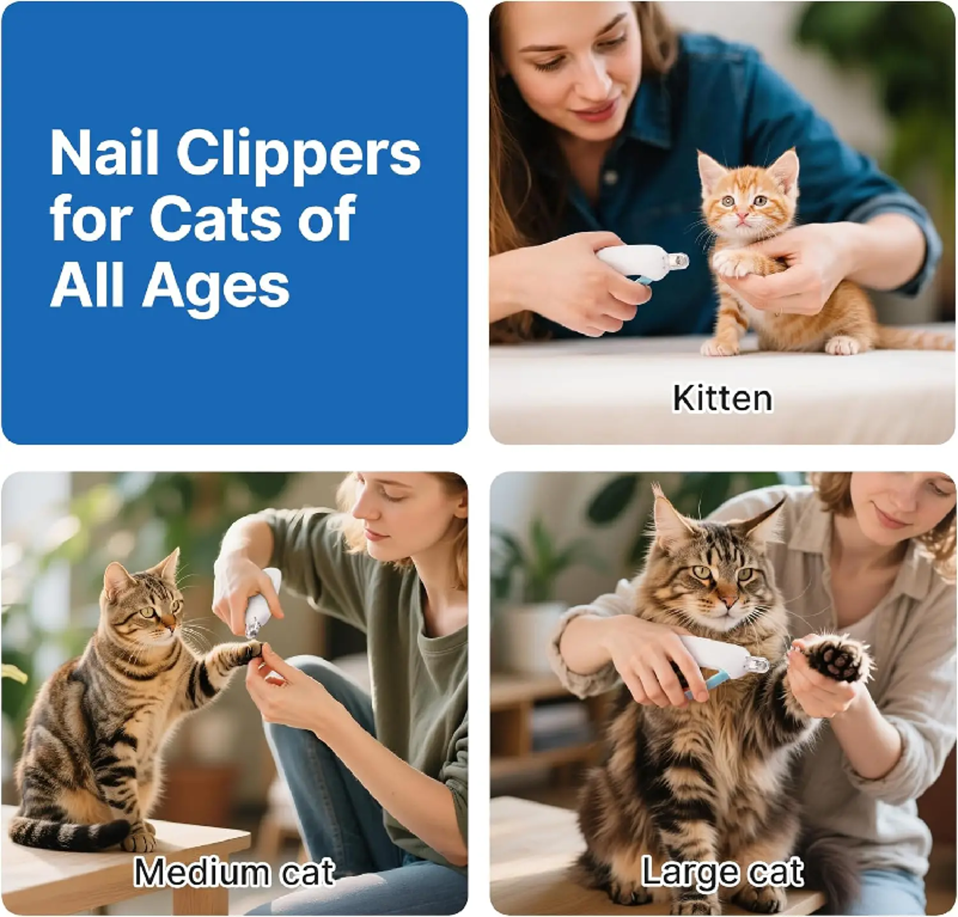 Safe Trim Pet Nail Clippers with Adjustable Safety Guard & Stainless Steel Precision Blades – view 4