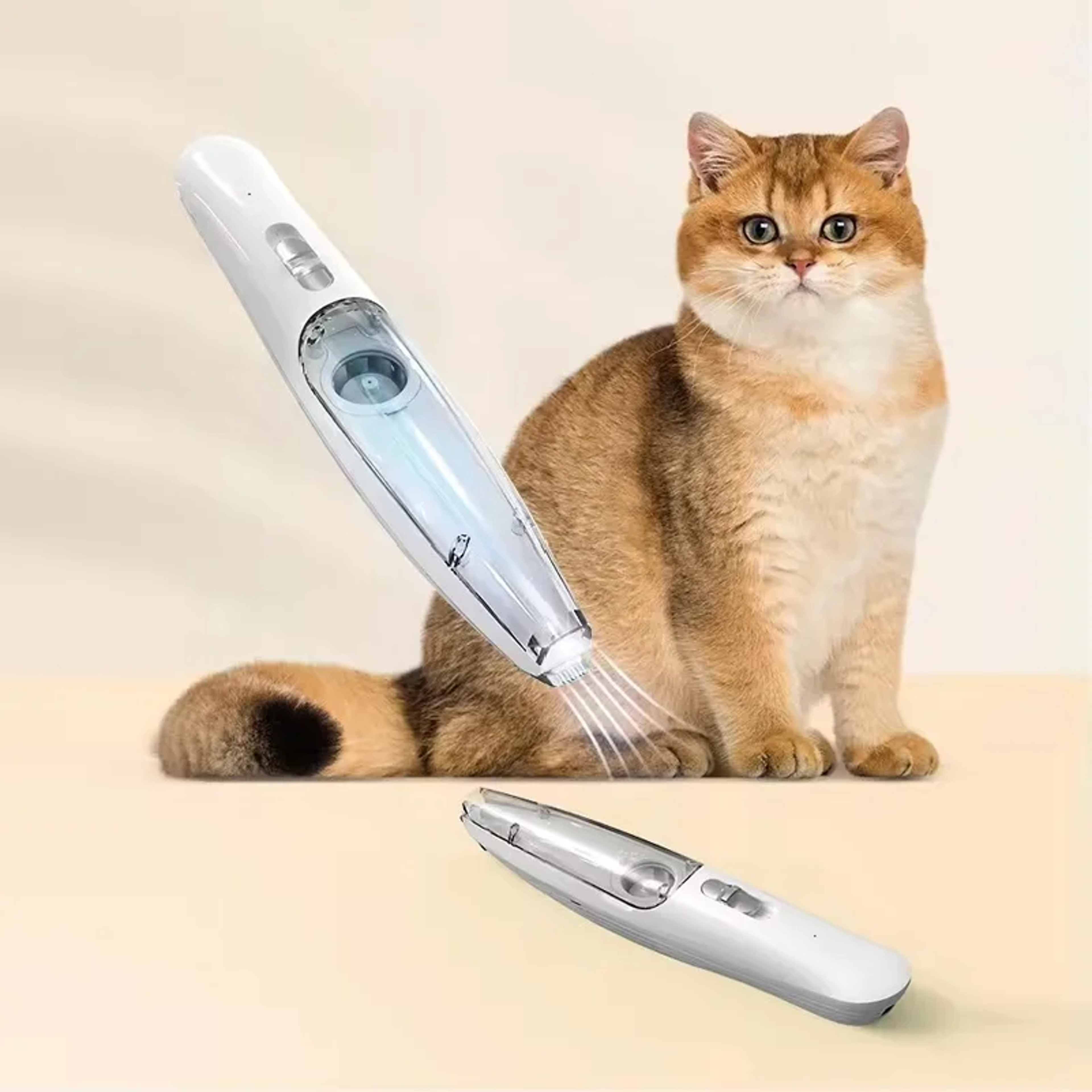Pet Grooming Kit with Suction | Dog Paw Trimmer & Cat Ear Trimmer USB Rechargeable – view 1
