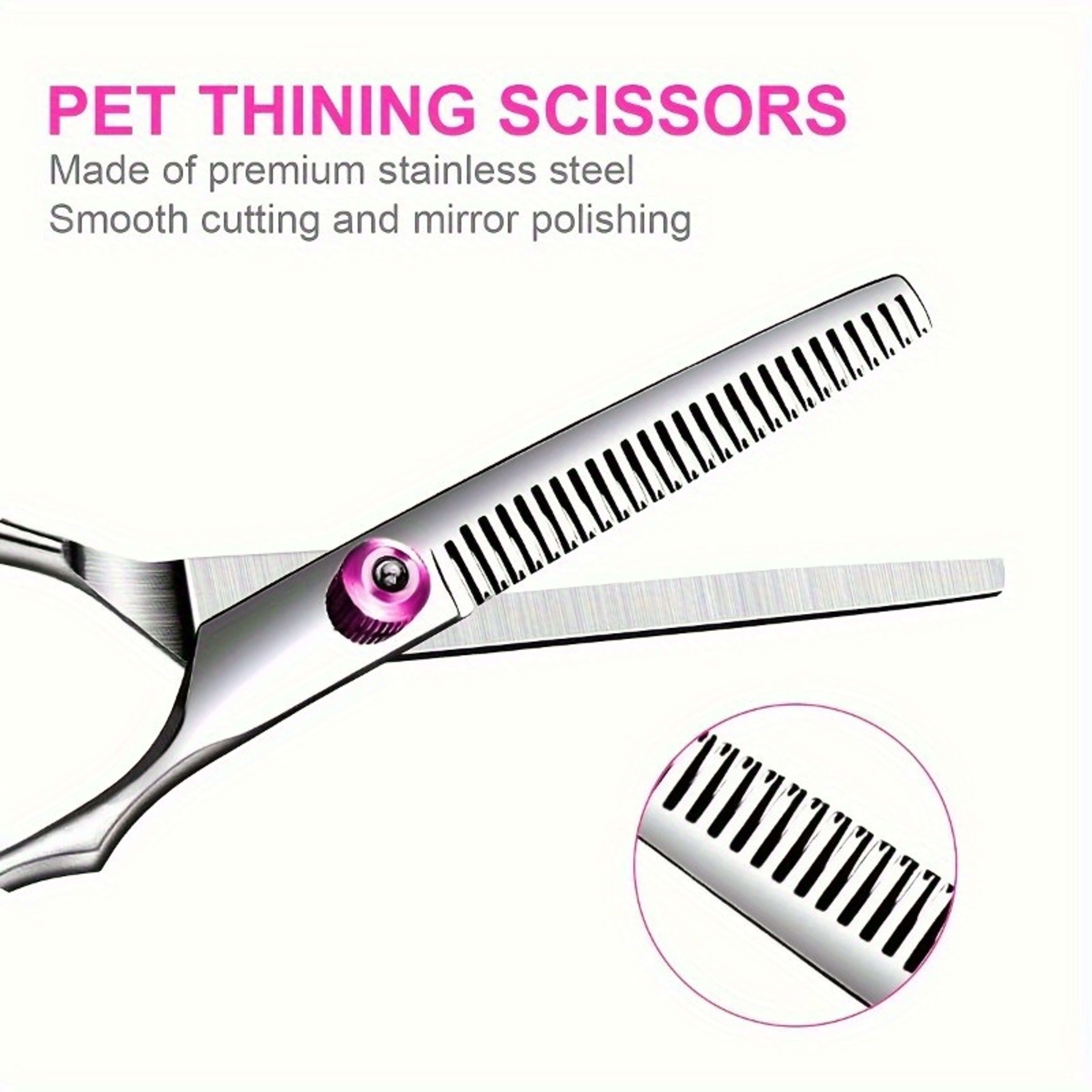 Pet Grooming Scissors Set for Dogs & Cats with Precision Thinning Shears – view 4