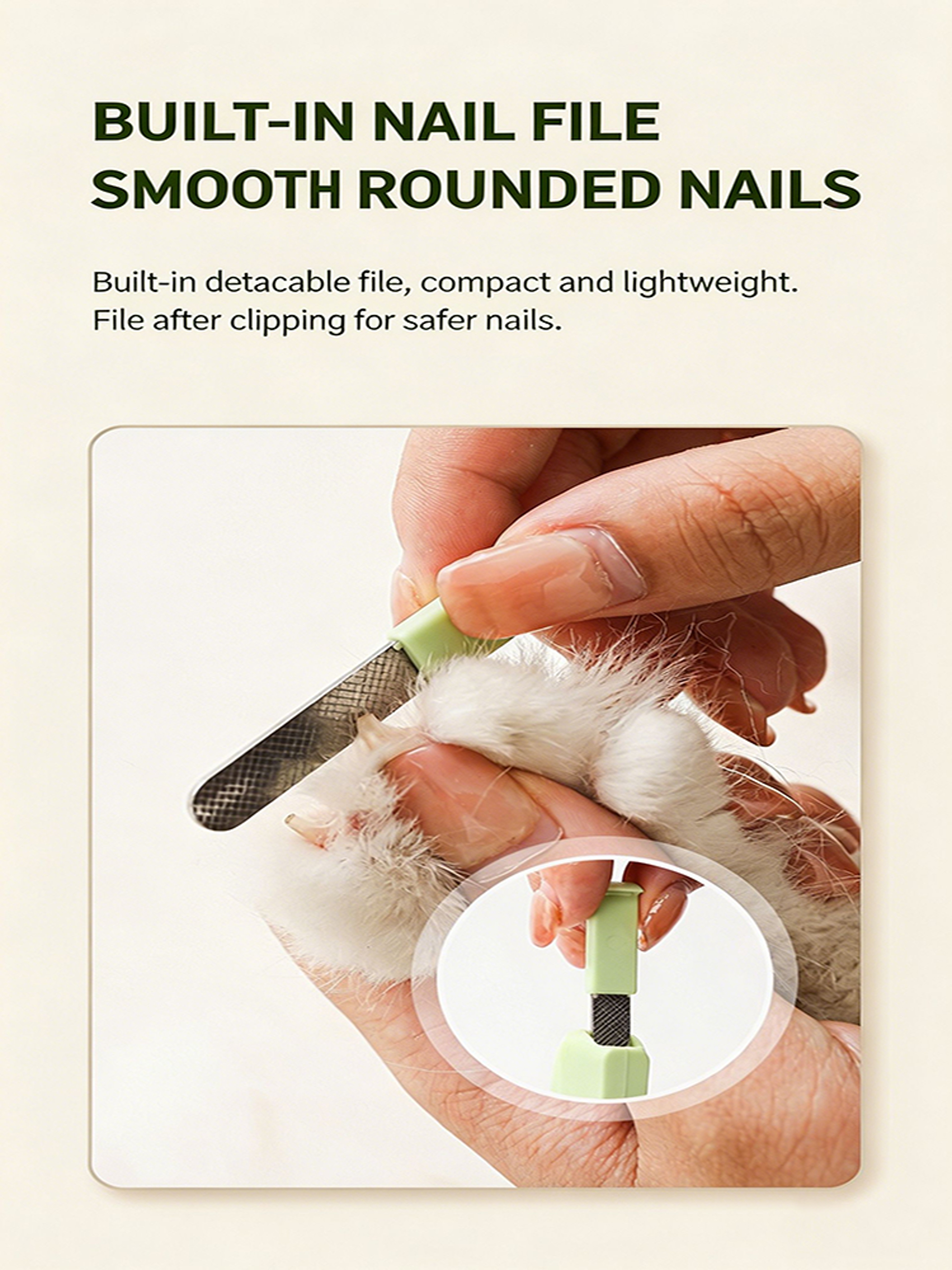 Anti Splash Pet Nail Clippers Stainless Steel Dog Nail Clippers & Cat Nail Trimmer – view 6