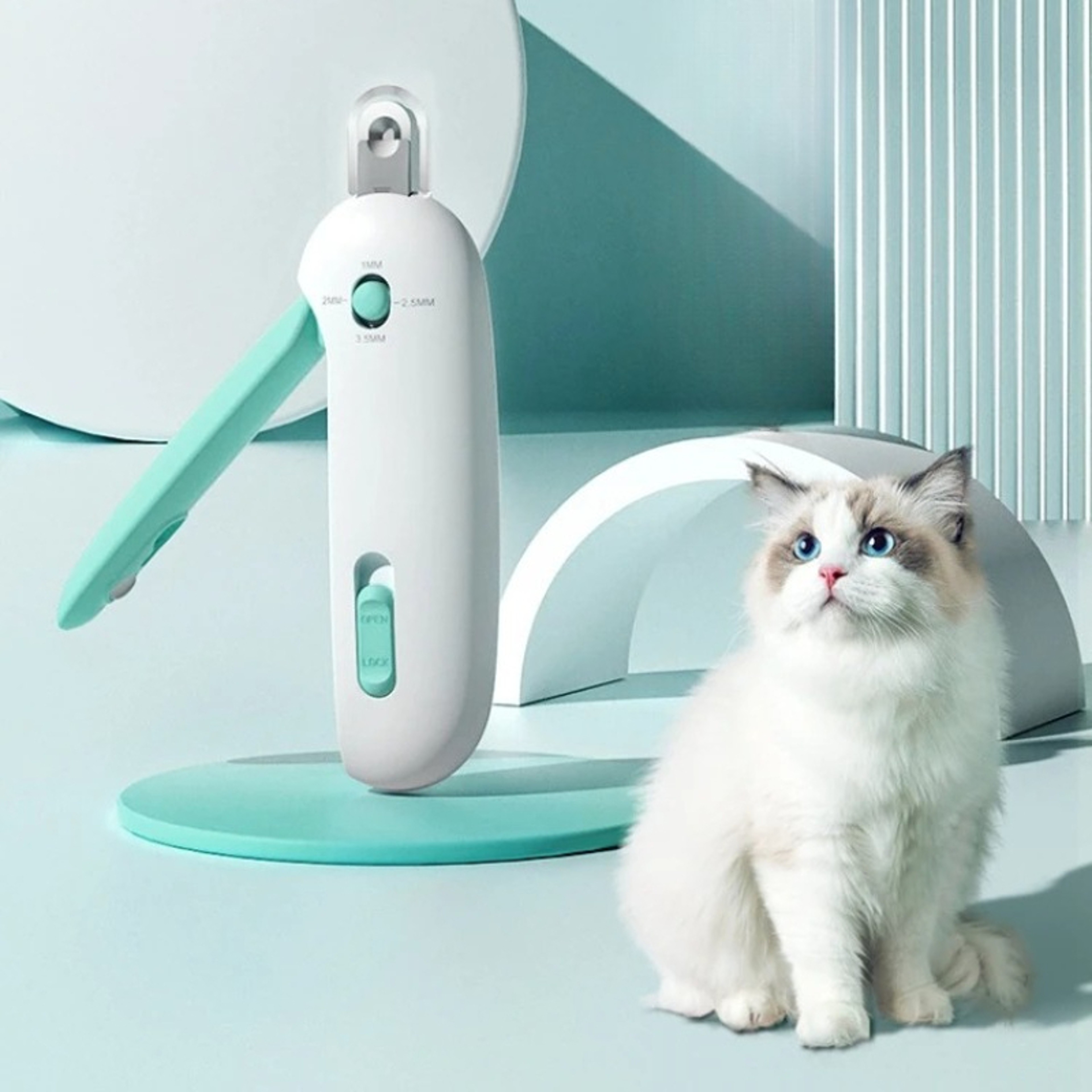 Professional Pet Nail Clippers with Adjustable Safety Hole for Cats & Dogs – view 1