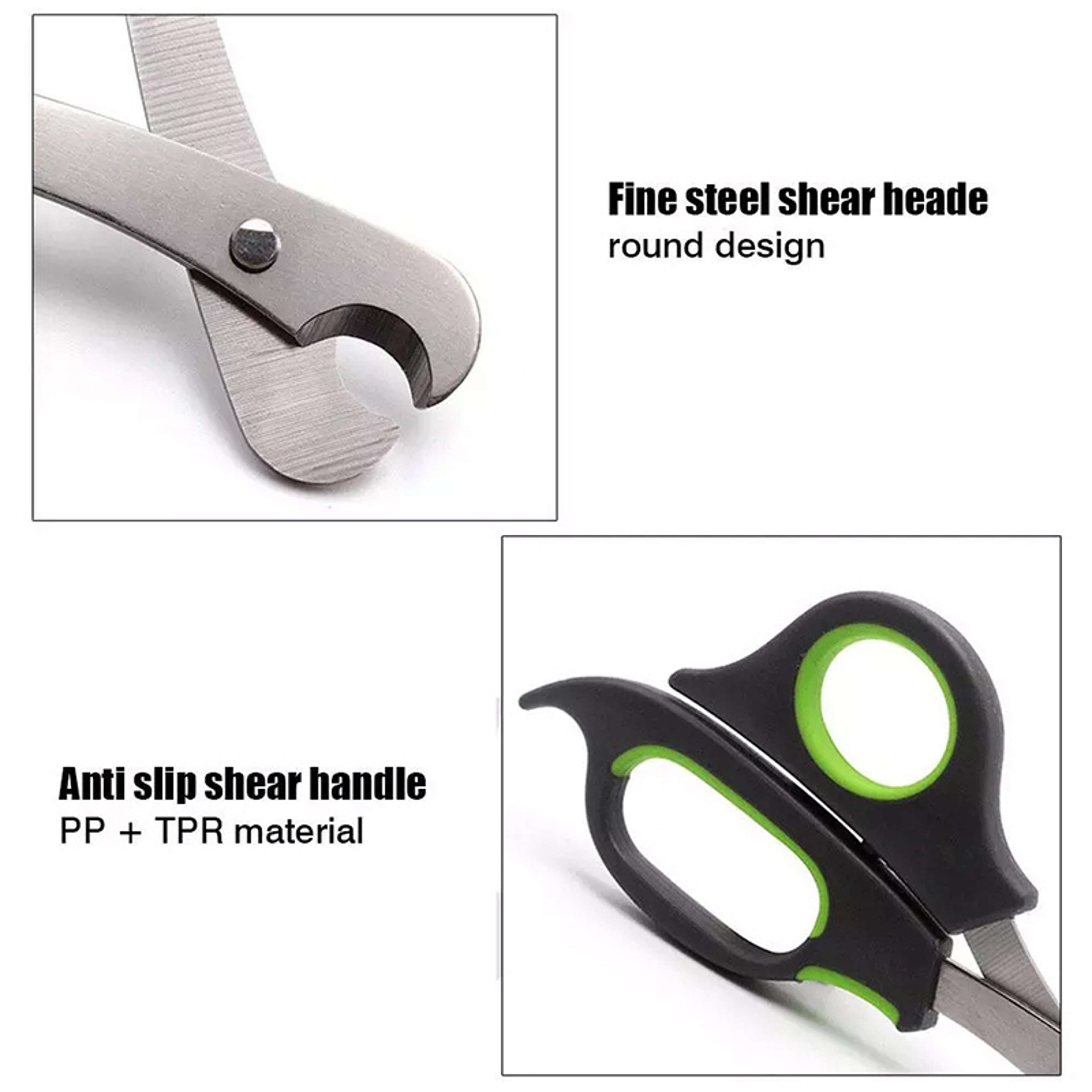 Safe Grip Pet Nail Clippers for Dogs, Cats & Small Animals with Precision Stainless Steel Blades – view 5