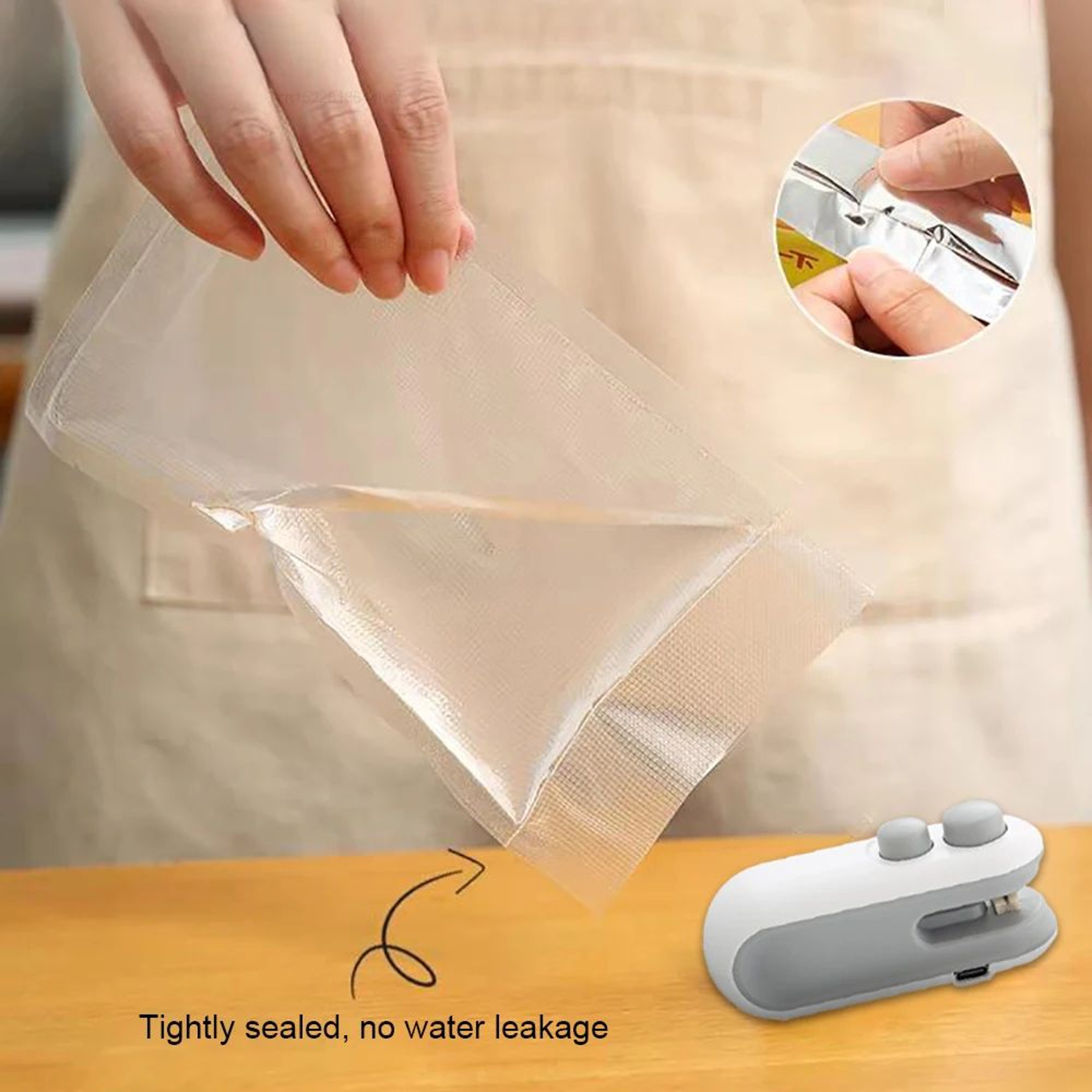 Mini Sealing Machine Handheld Package Sealer for Food Bags Portable Heat Bag Sealer