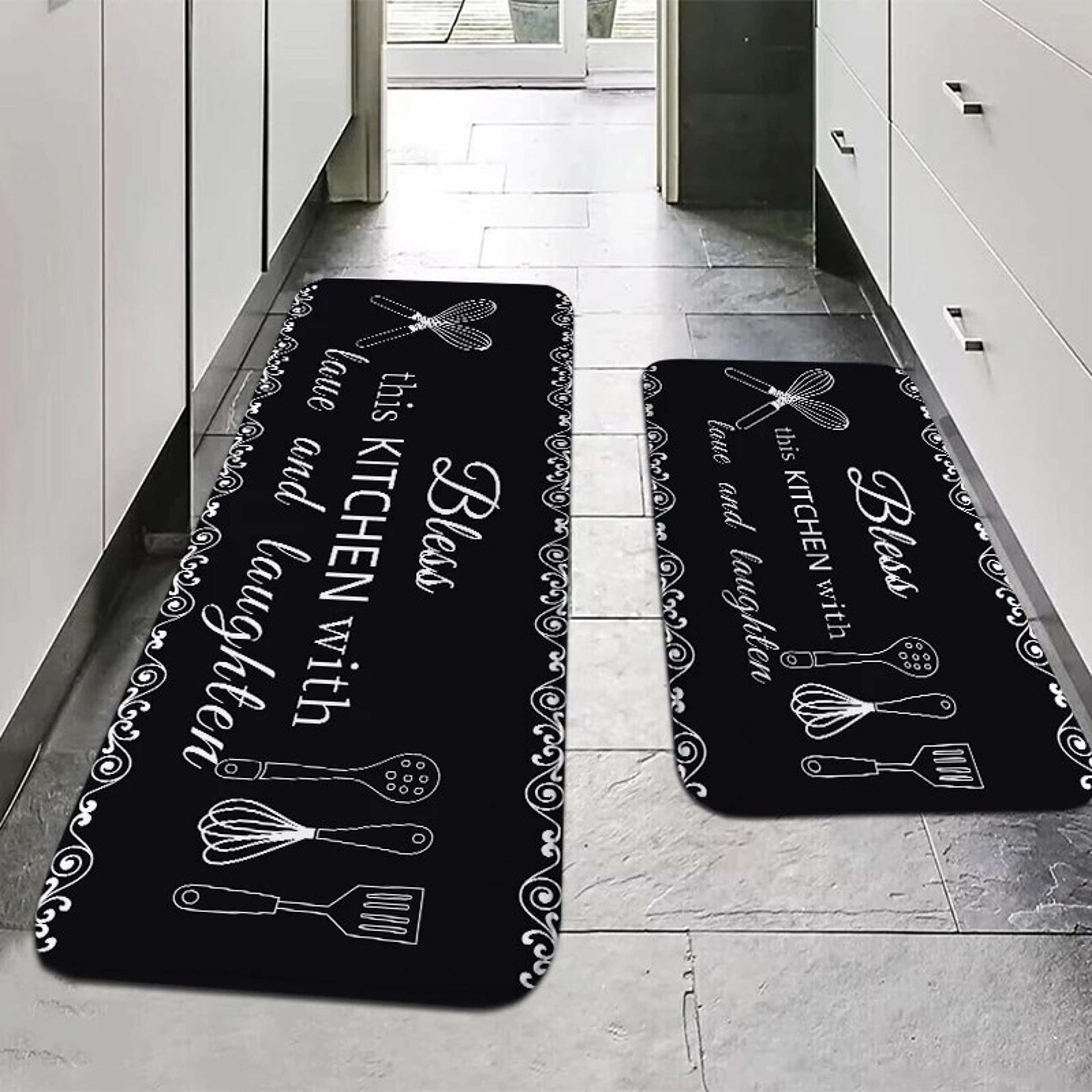 Multi Purpose Sponge Water Absorption Mat Anti Slip Kitchen Bathroom Floor Mat, Machine Washable – view 8