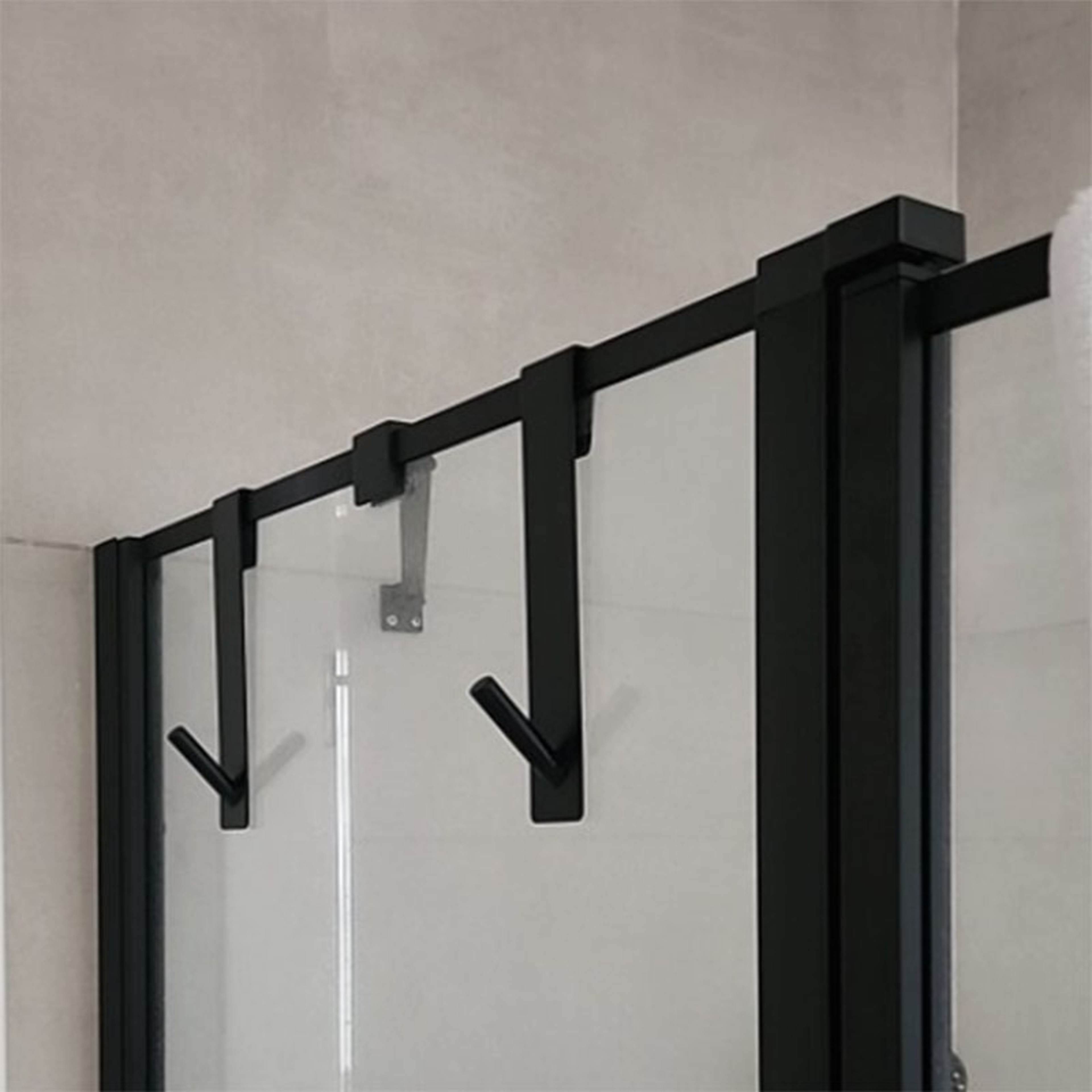 Stainless Steel SShape Door Back Towel Rack  Bathrobe Hanger  Holder Hooks For Shower  Bathroom 1
