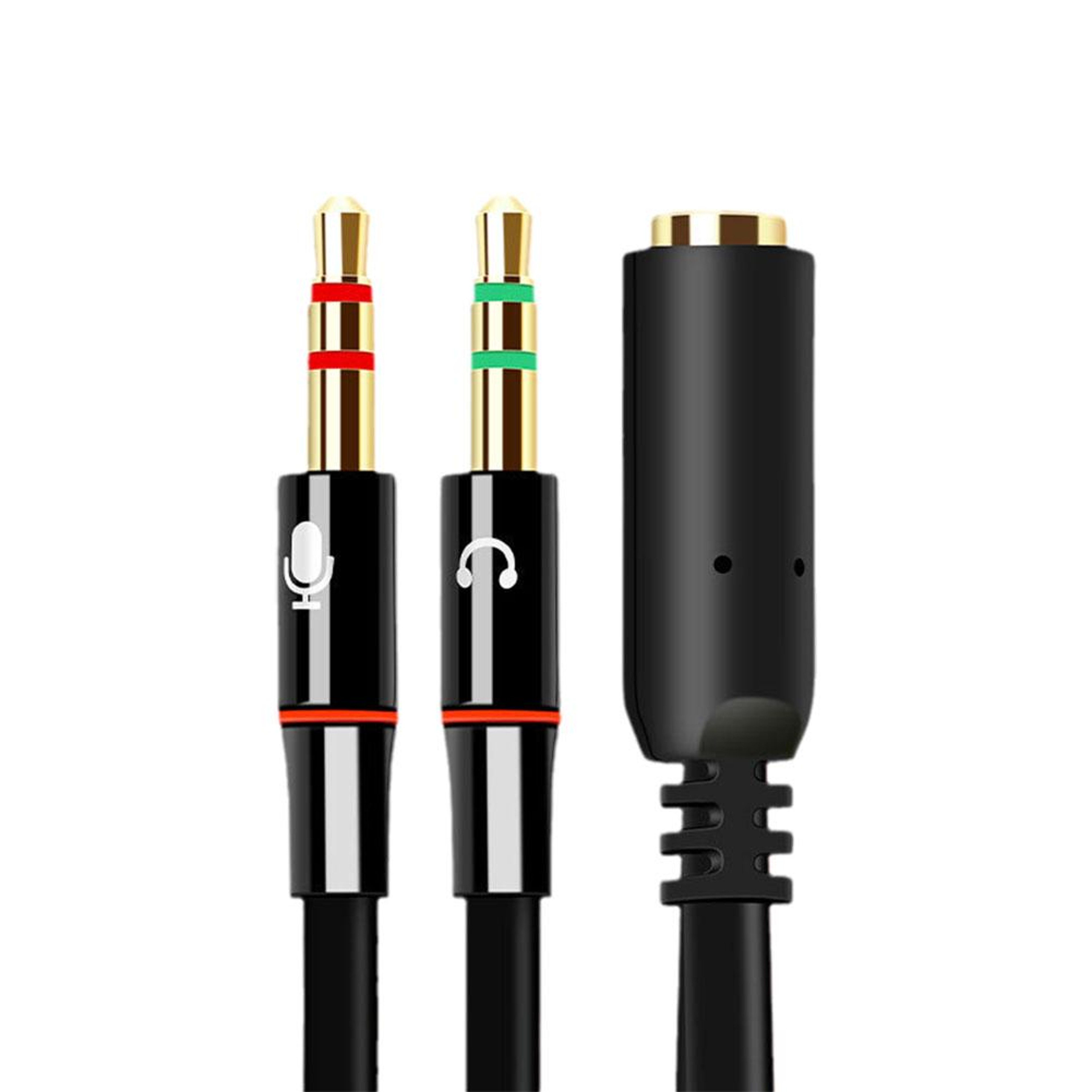 Computer Audio Splitter 3.5mm Headphone Mic Splitter for PC, Laptop, Gaming & Streaming – view 7