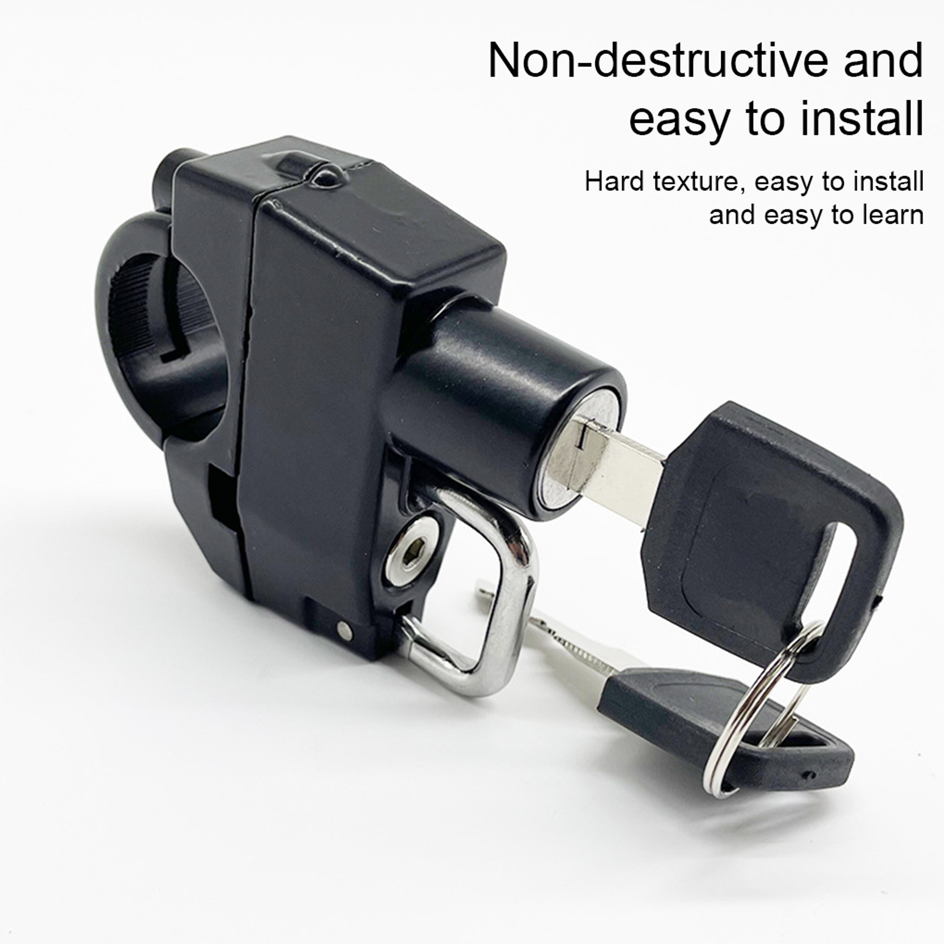 Premium AntiTheft Helmet Lock RustProof  Compact Locking Device For Motorcycles 4