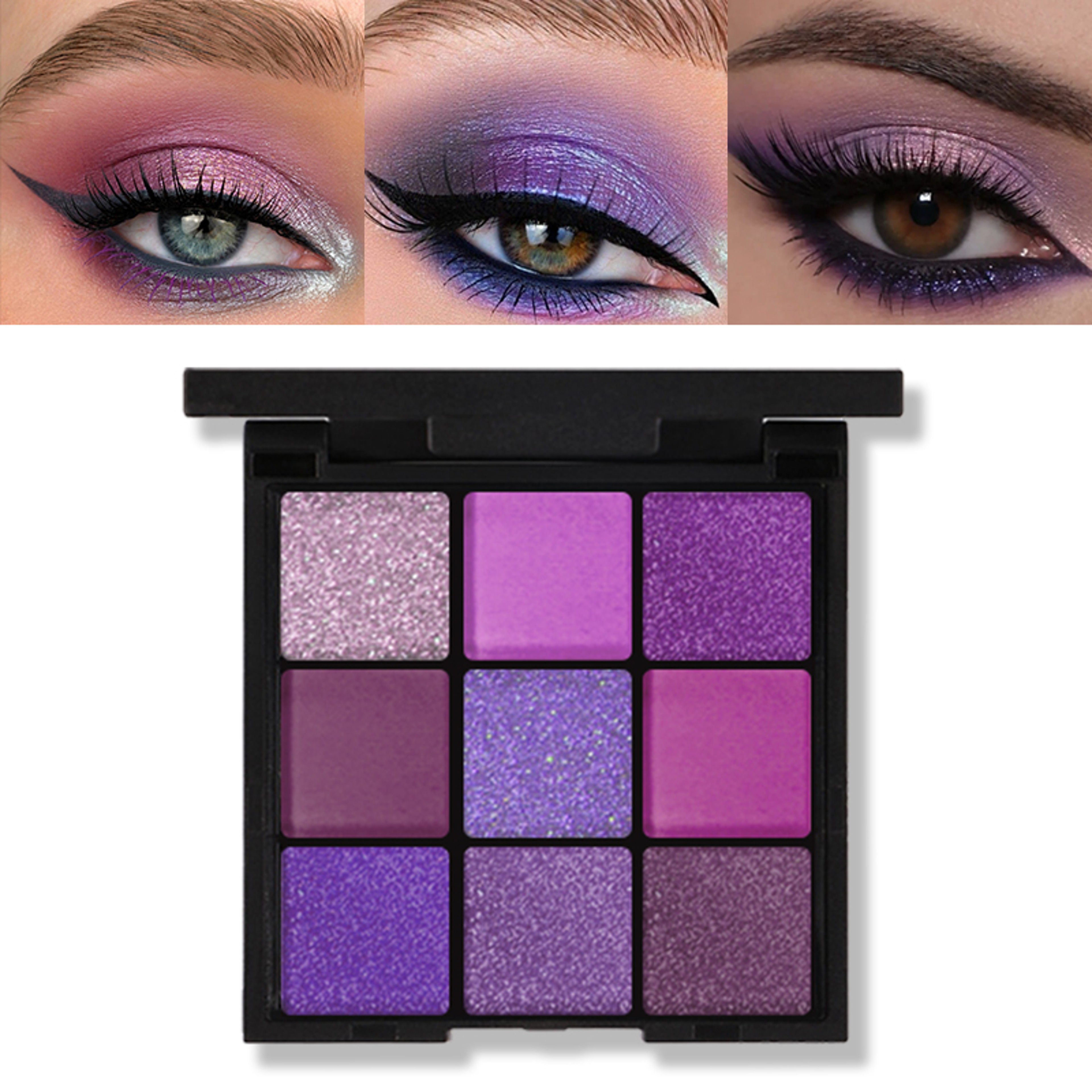Glitter Pearlescent Matte Eye Shadow Palette Shimmer Makeup LongLasting  Highly Pigmented For Women 8