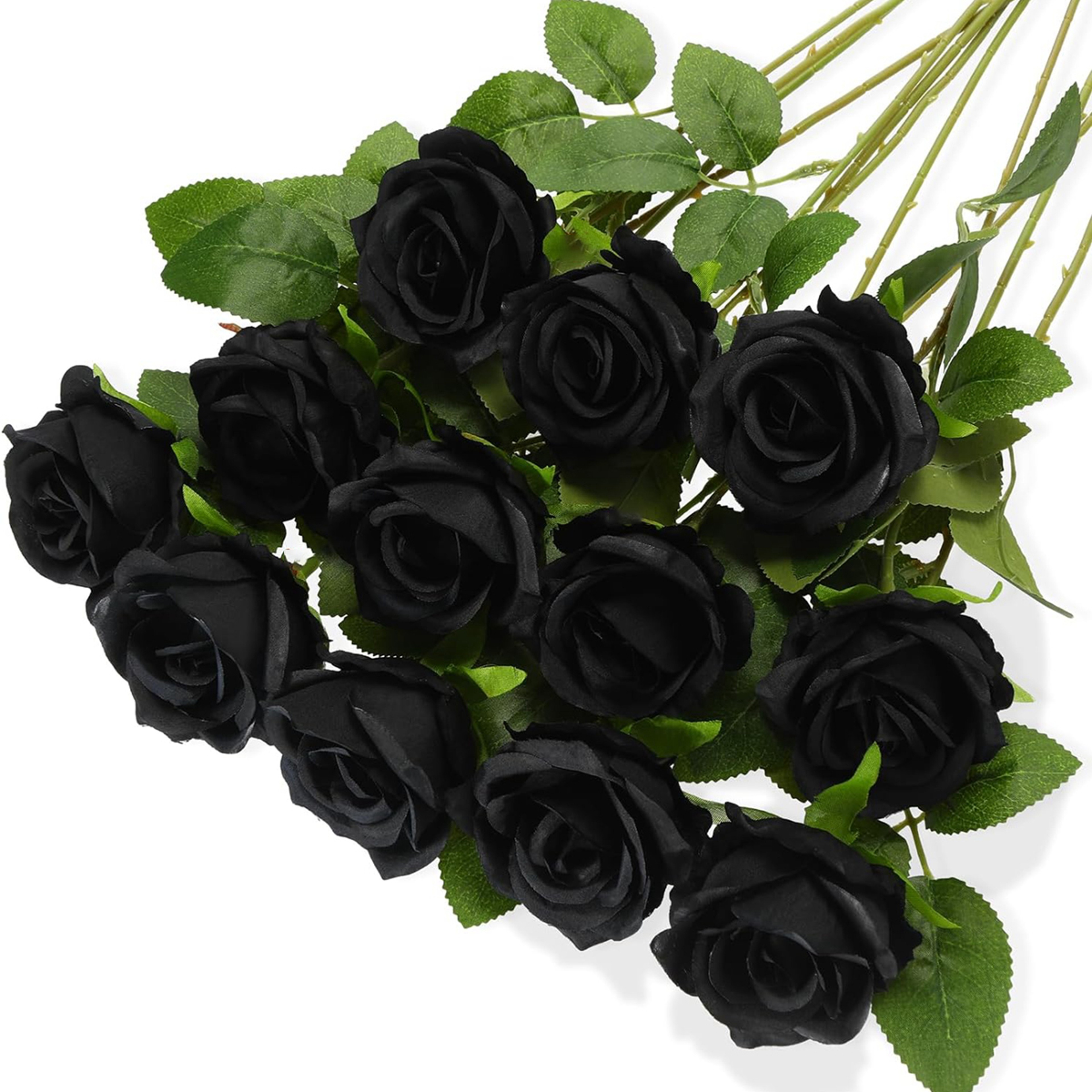 Artificial Flowers Silk Roses, Long Branch Bridal Bouquet for Weddings, Home Vase Table Decoration, Gift Box, Valentine – view 15