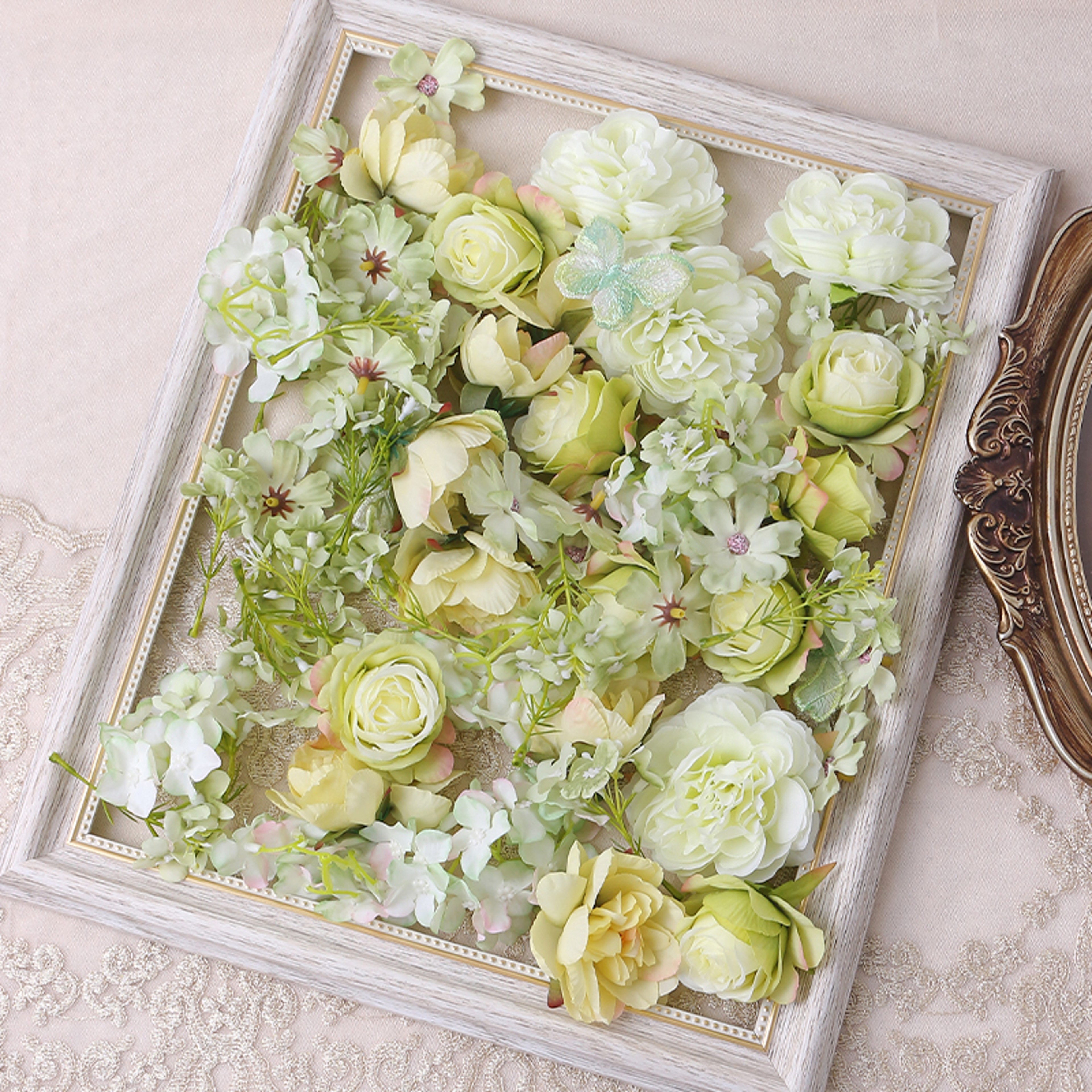 Artificial European Silk Rose Flowers for Home Room, Wedding Decoration, DIY Hair Accessory, Corsage Craft Kit, Fake – view 6