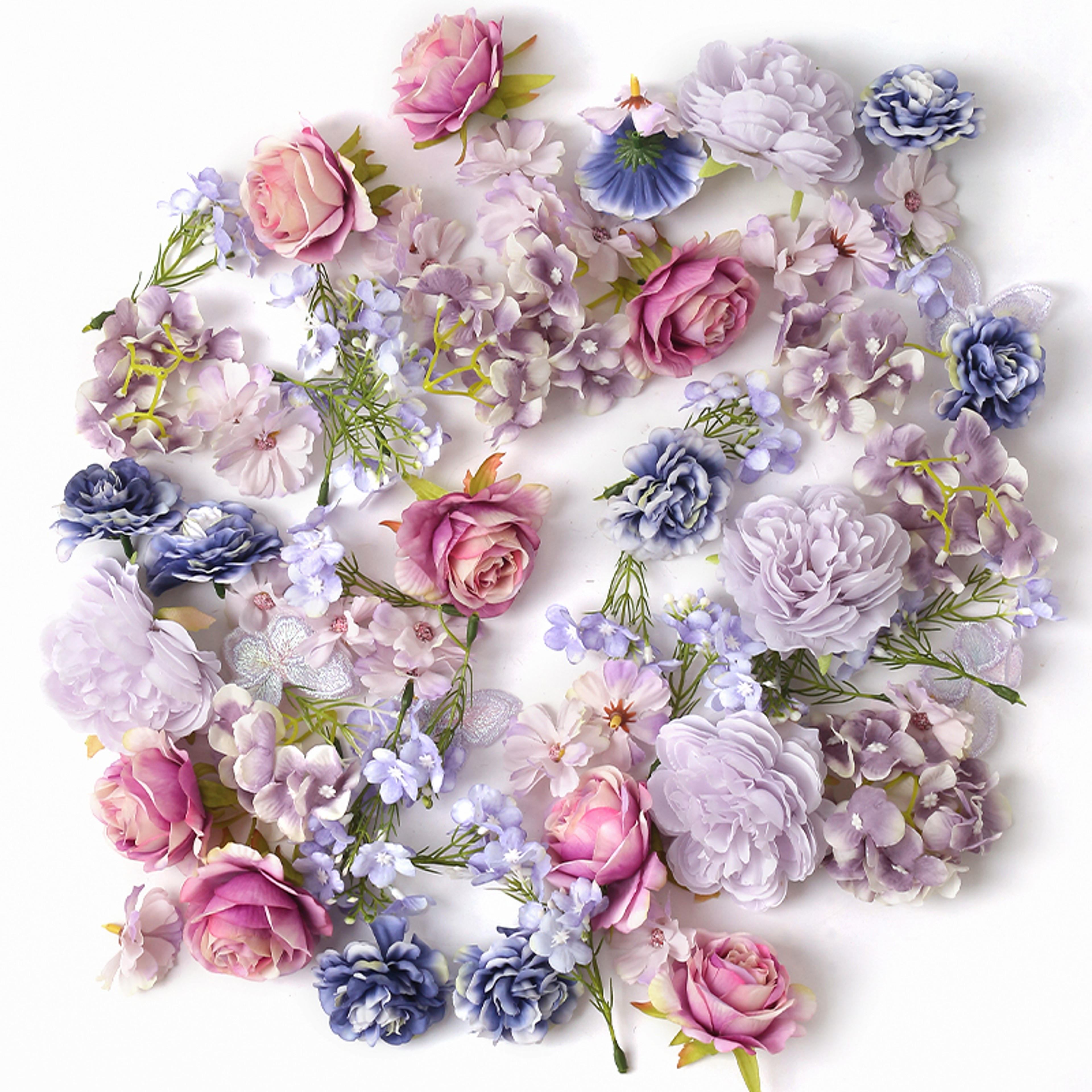 Artificial European Silk Rose Flowers for Home Room, Wedding Decoration, DIY Hair Accessory, Corsage Craft Kit, Fake – view 13