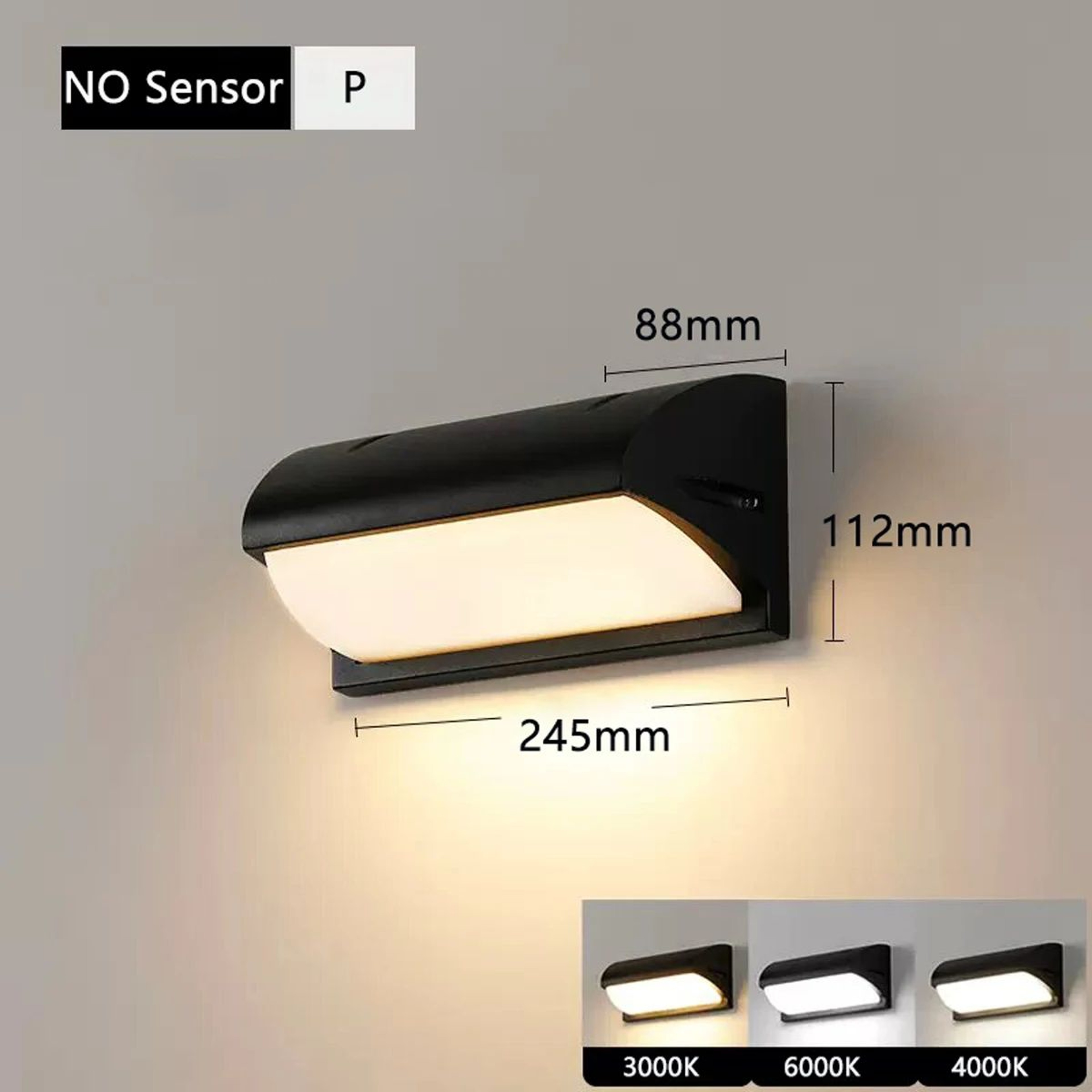 Waterproof IP65 Motion Sensor LED Outdoor Wall Light Porch Balcony Garden Lamp  Outdoor Lighting 4