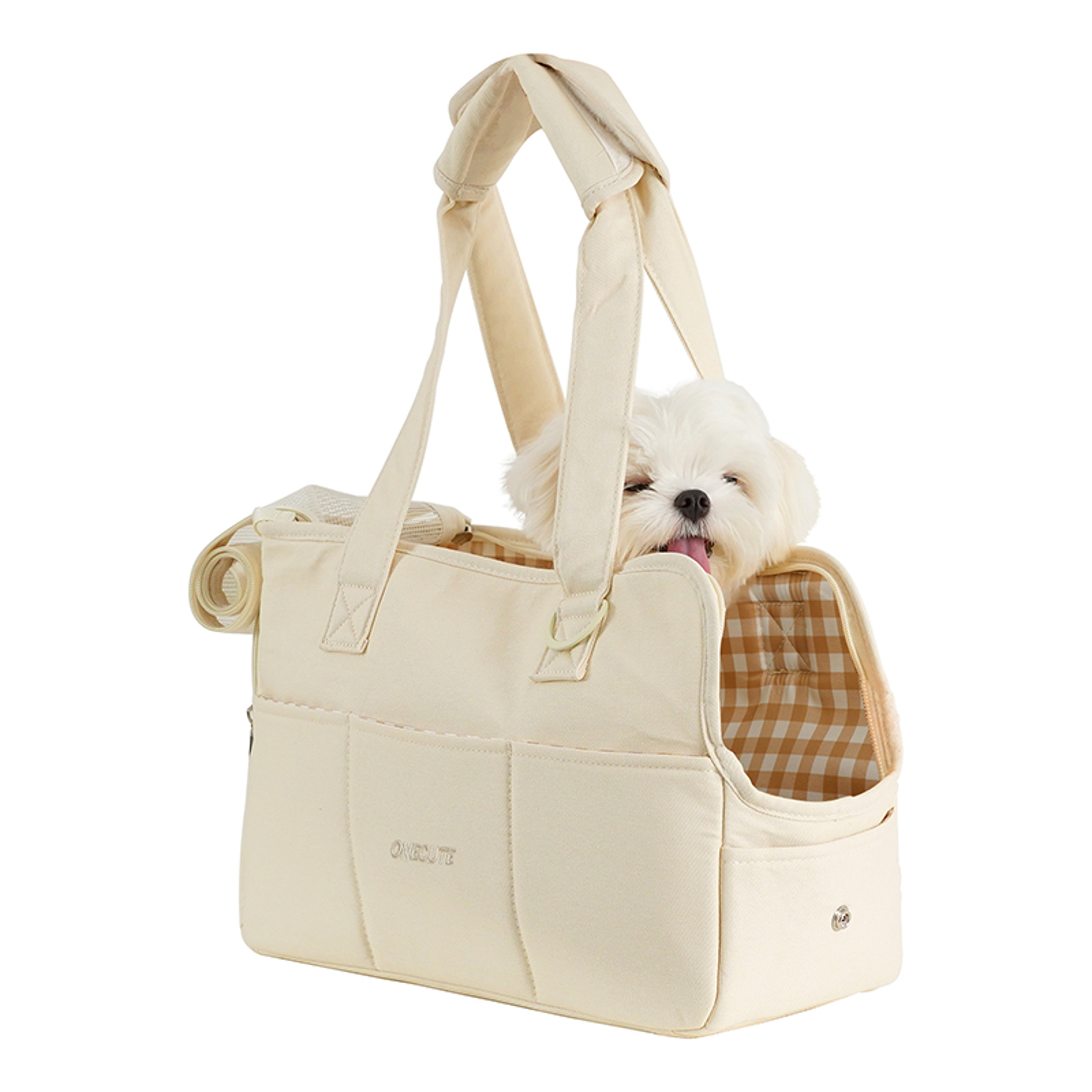 Portable One Shoulder Pet Carrier Bag For Small Dogs  Cats Soft Cotton Breathable  Safe Design 5