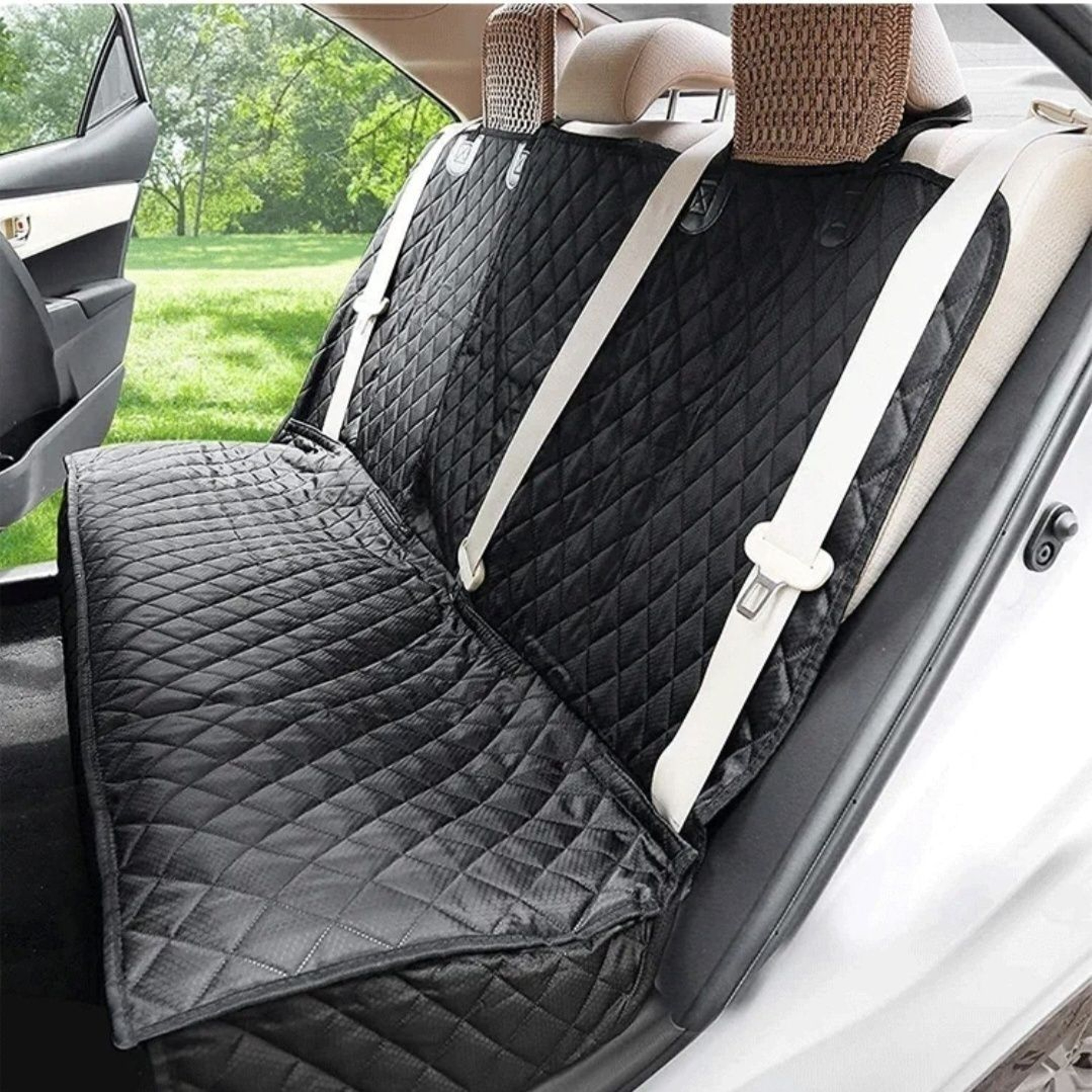 Waterproof Dog Car Seat Cover with Armrest Protector Pet Travel Carrier for Dogs – view 2
