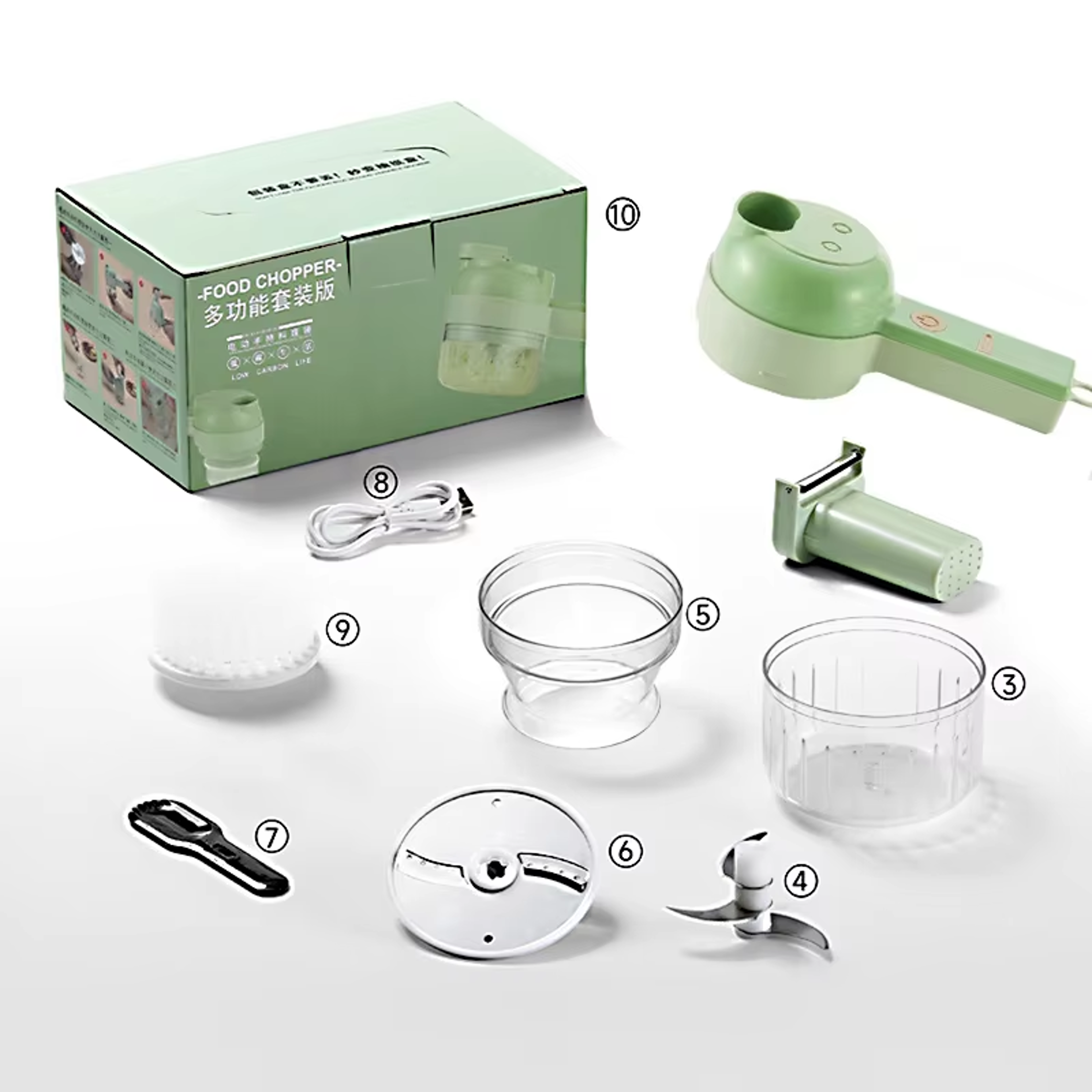 Portable Wireless Electric Vegetable Cutter  Food Processor Rechargeable Chopper For Meat Garlic An 5