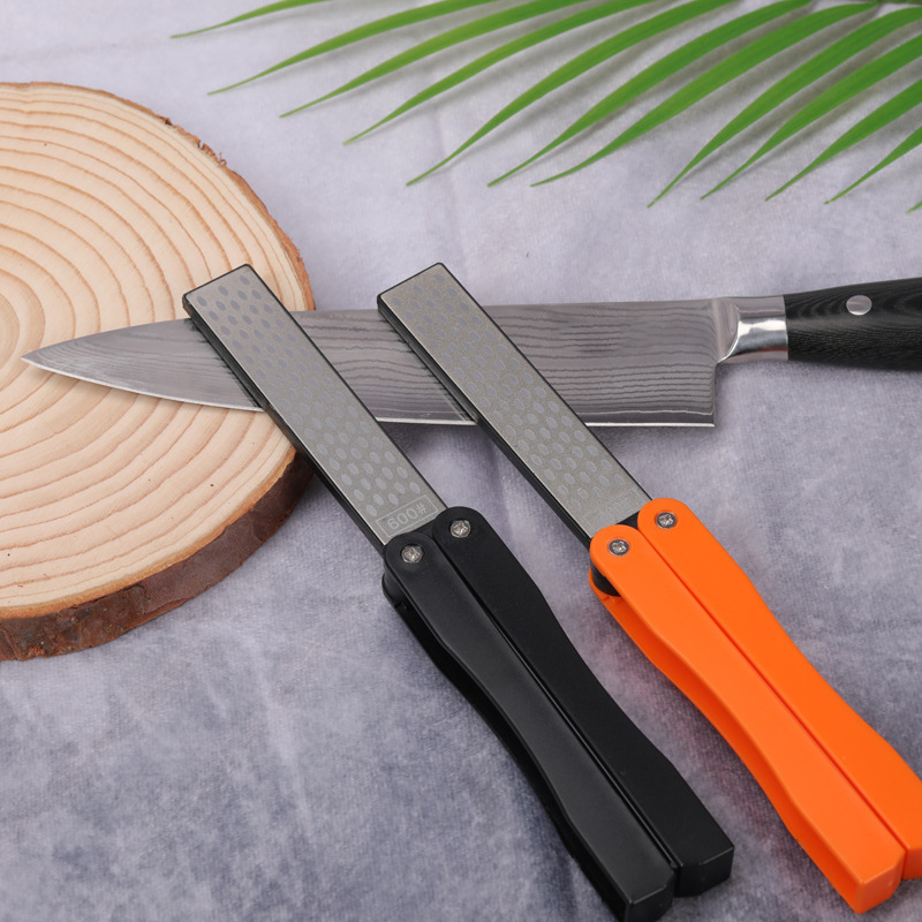 Portable Double Sided Grindstone Professional Knife Sharpener Diamond Sharpening Stone For Pocket   0