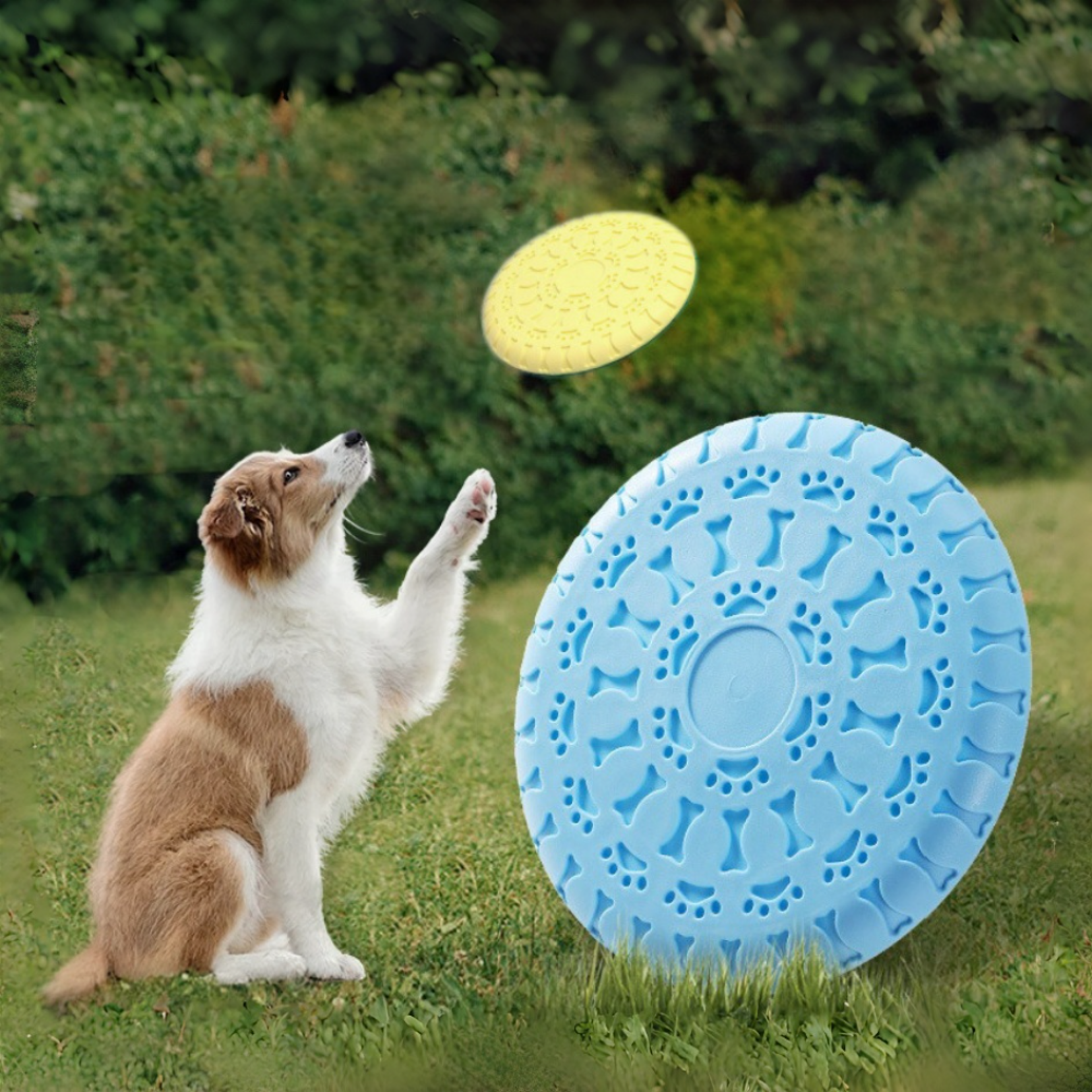 Durable Flying Disc for Dogs Chew Proof Interactive Frisbee for Aggressive Chewers, Fetch & Training Toy – view 1