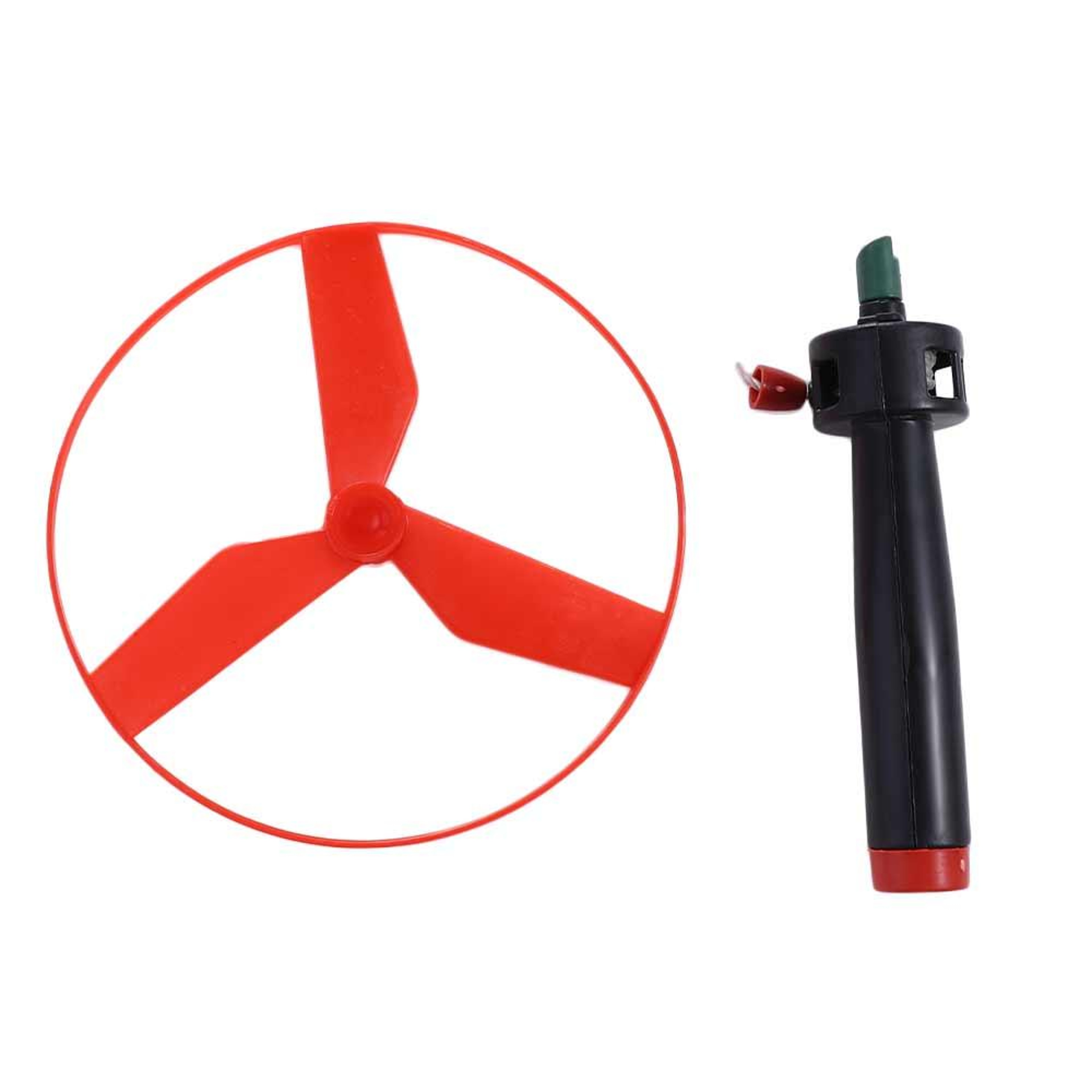Pull String Flying Helicopter Toy for Kids Colorful Outdoor Fun Flying Disc Propeller Spin Top – view 2