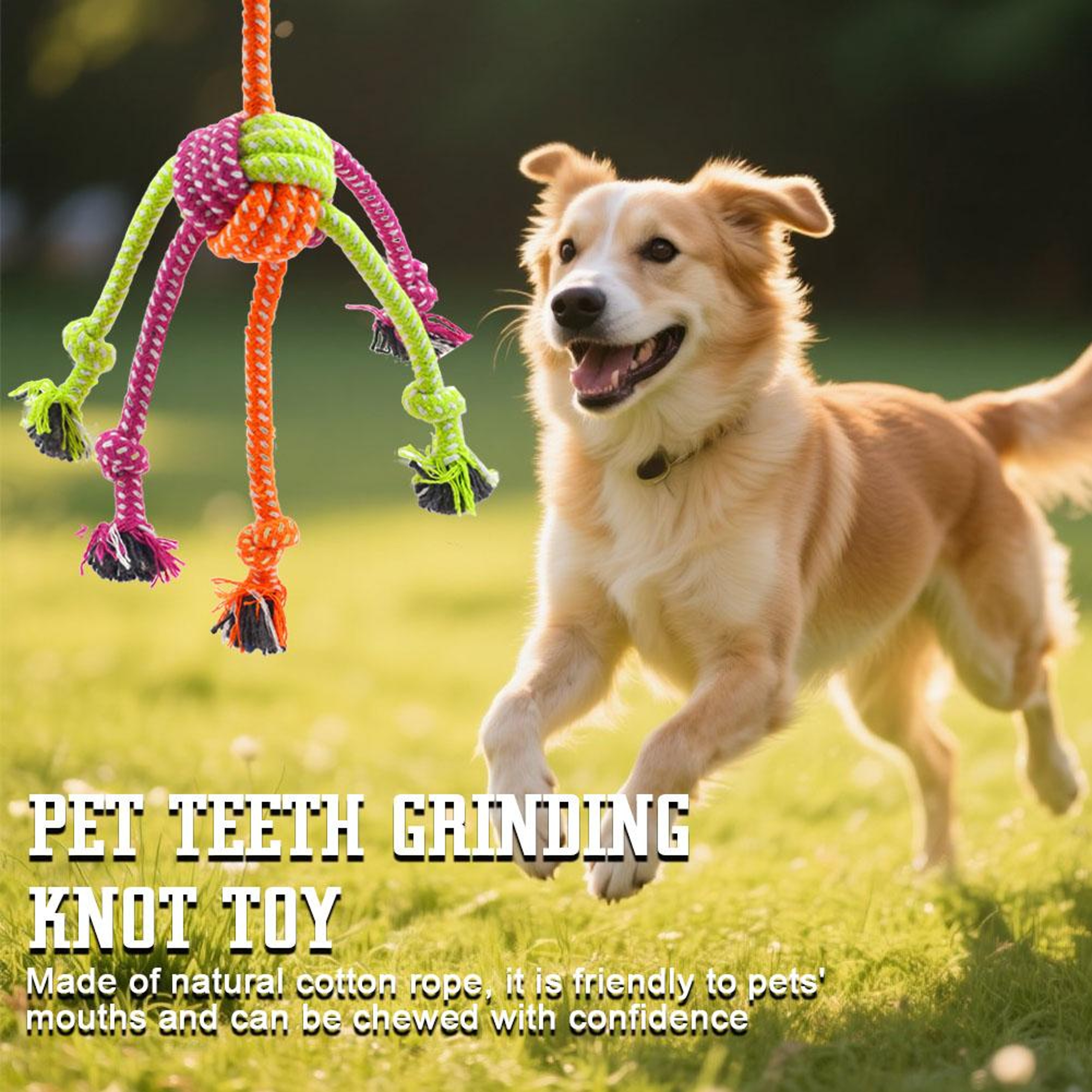 Interactive Dog Rope Toy for Chewers Durable Tug and Chew Toy – view 5