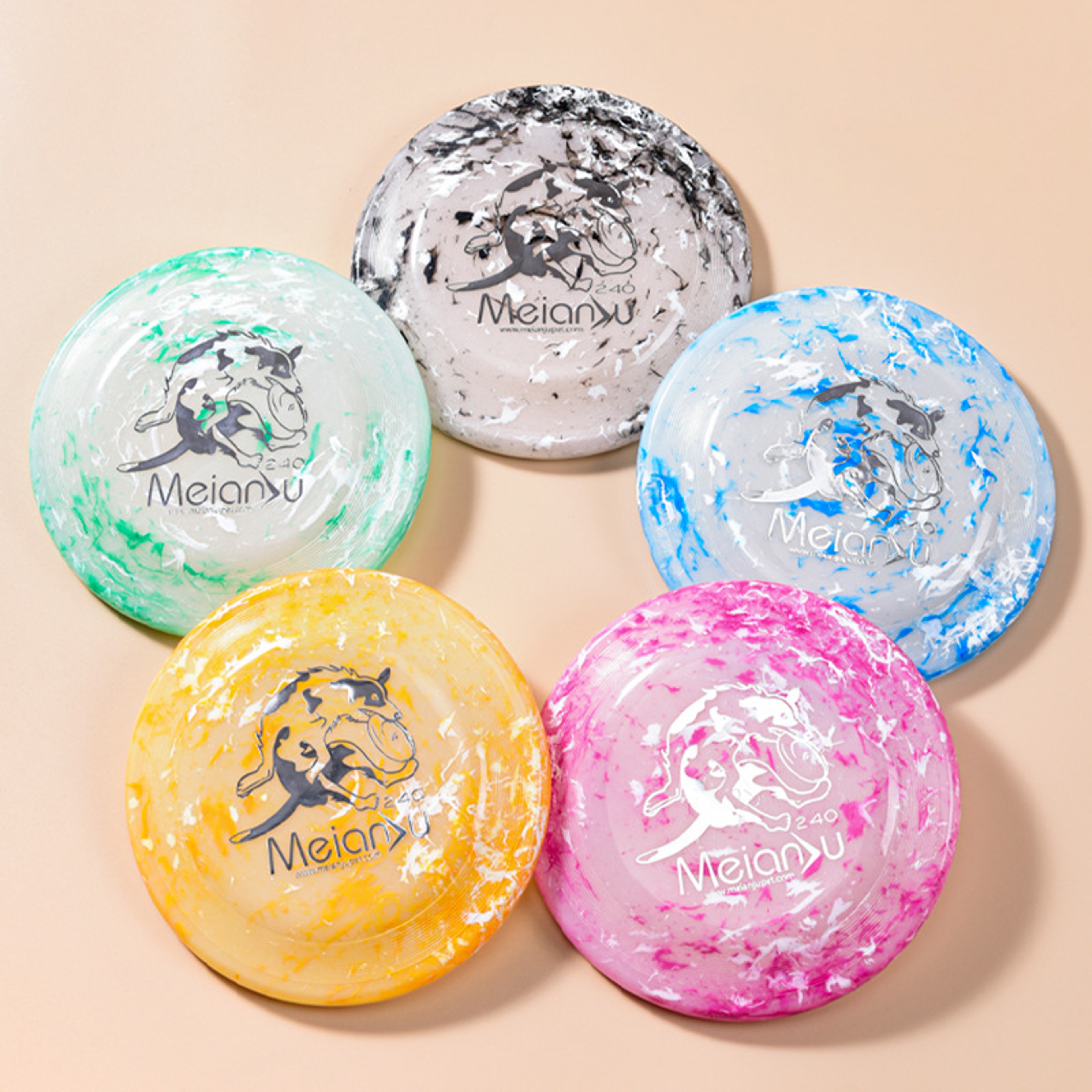 Soft Silicone Dog Flying Disc Interactive Fetch Training Toy 1