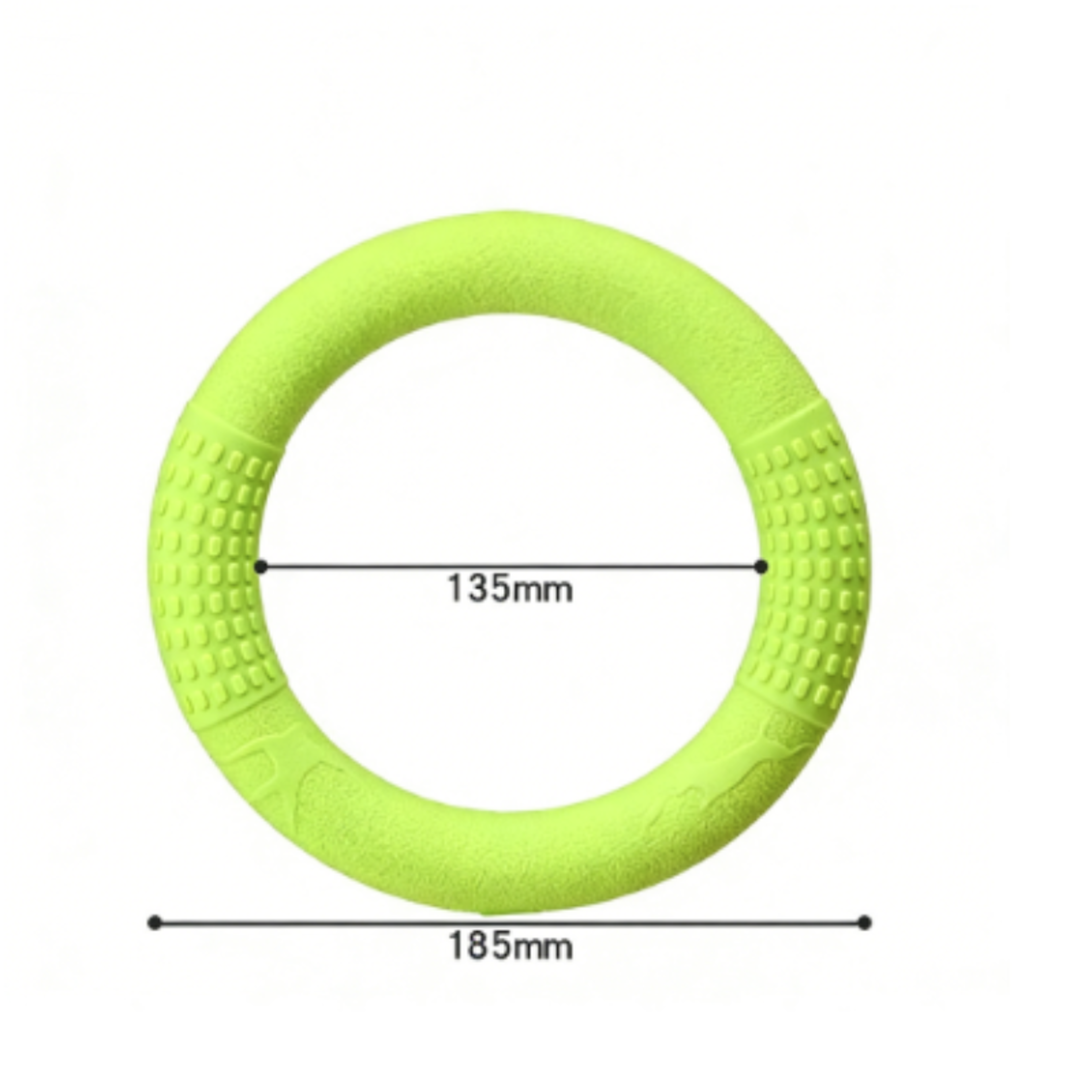 Floating Dog Ring Toy for Fetch and Tug Bite Resistant TPR Training Ring – view 10