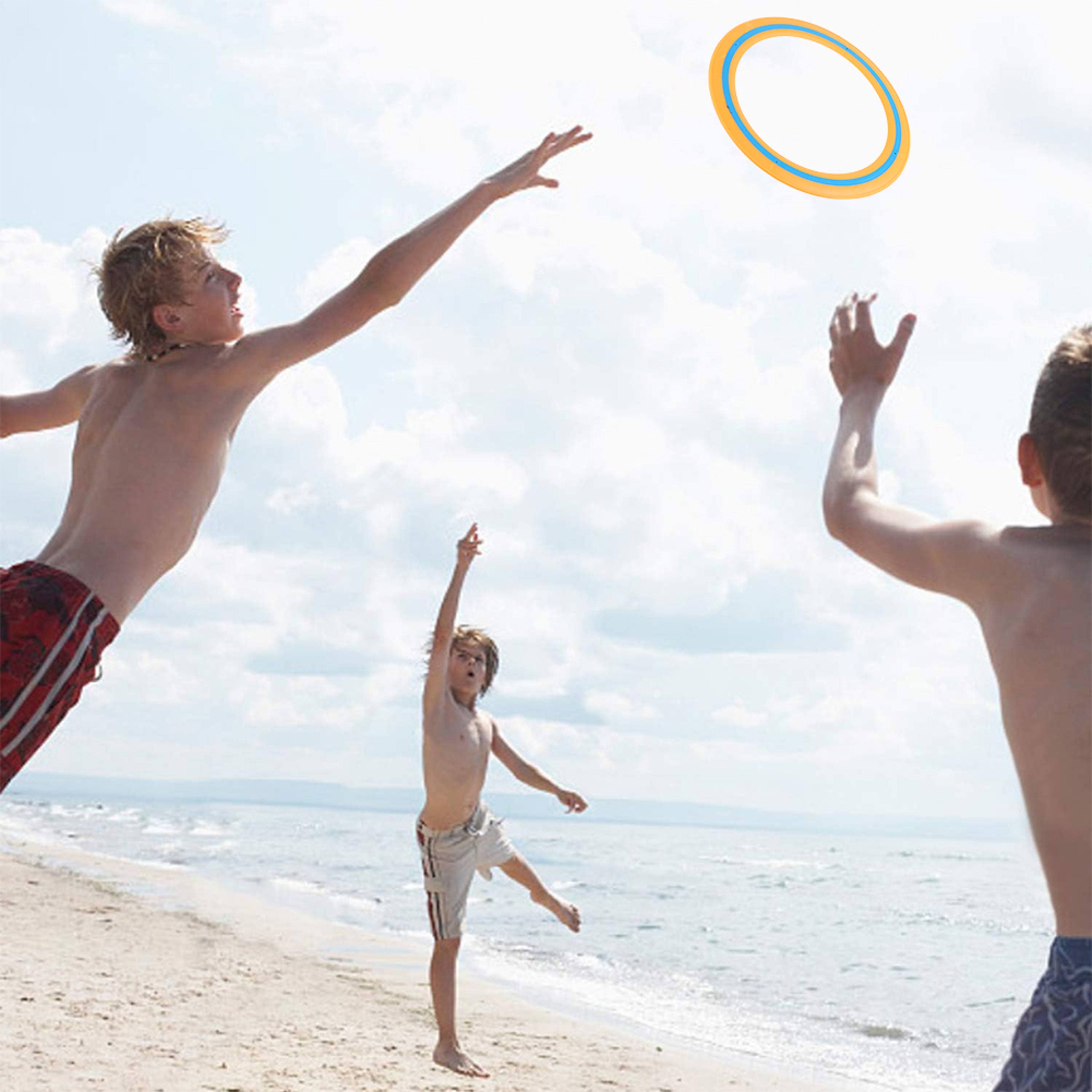 Portable Flying Ring Disc For Beach Backyard Family Catch Game 0