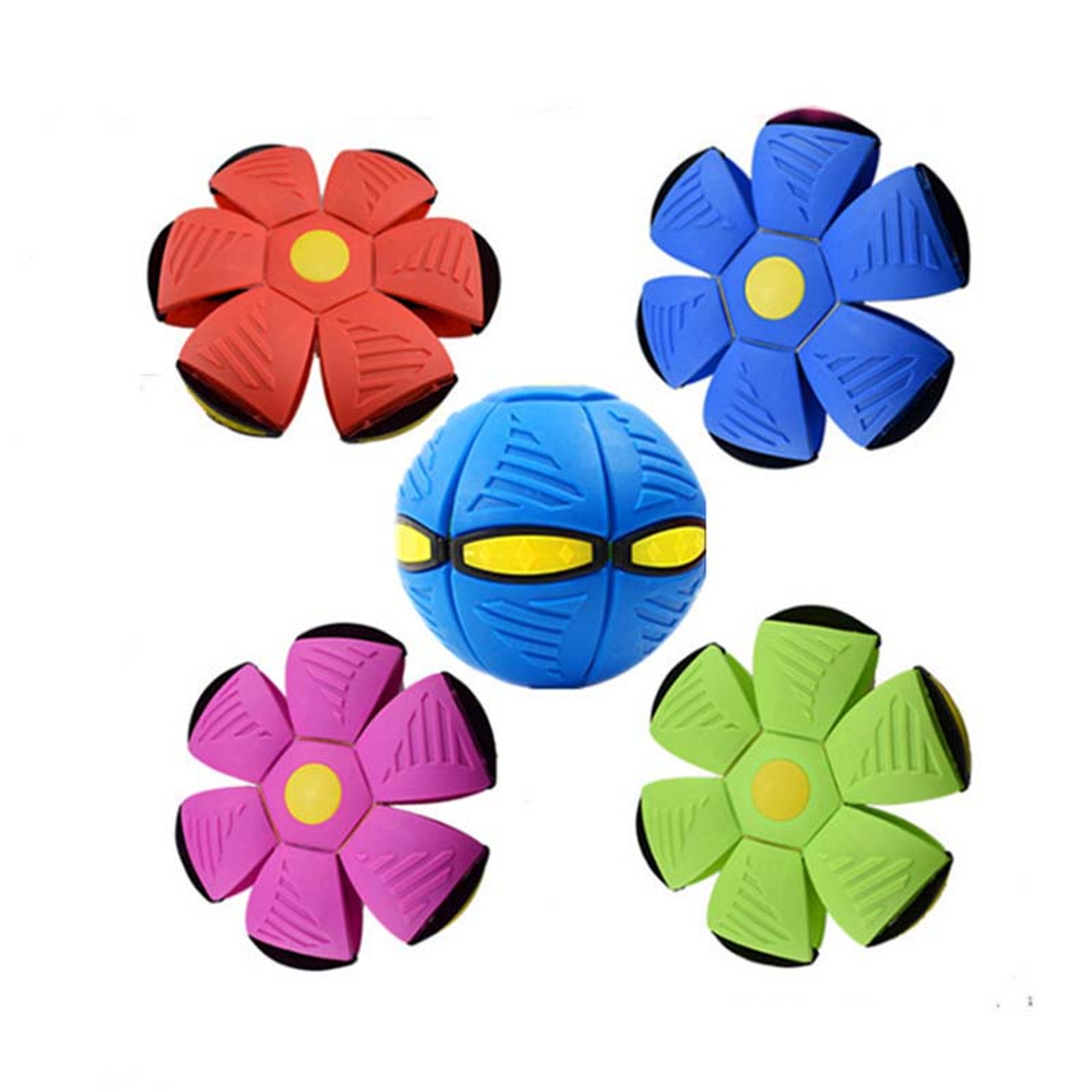 Interactive Flying Disc Ball Dog Toy With LED For Outdoor Fetch 3