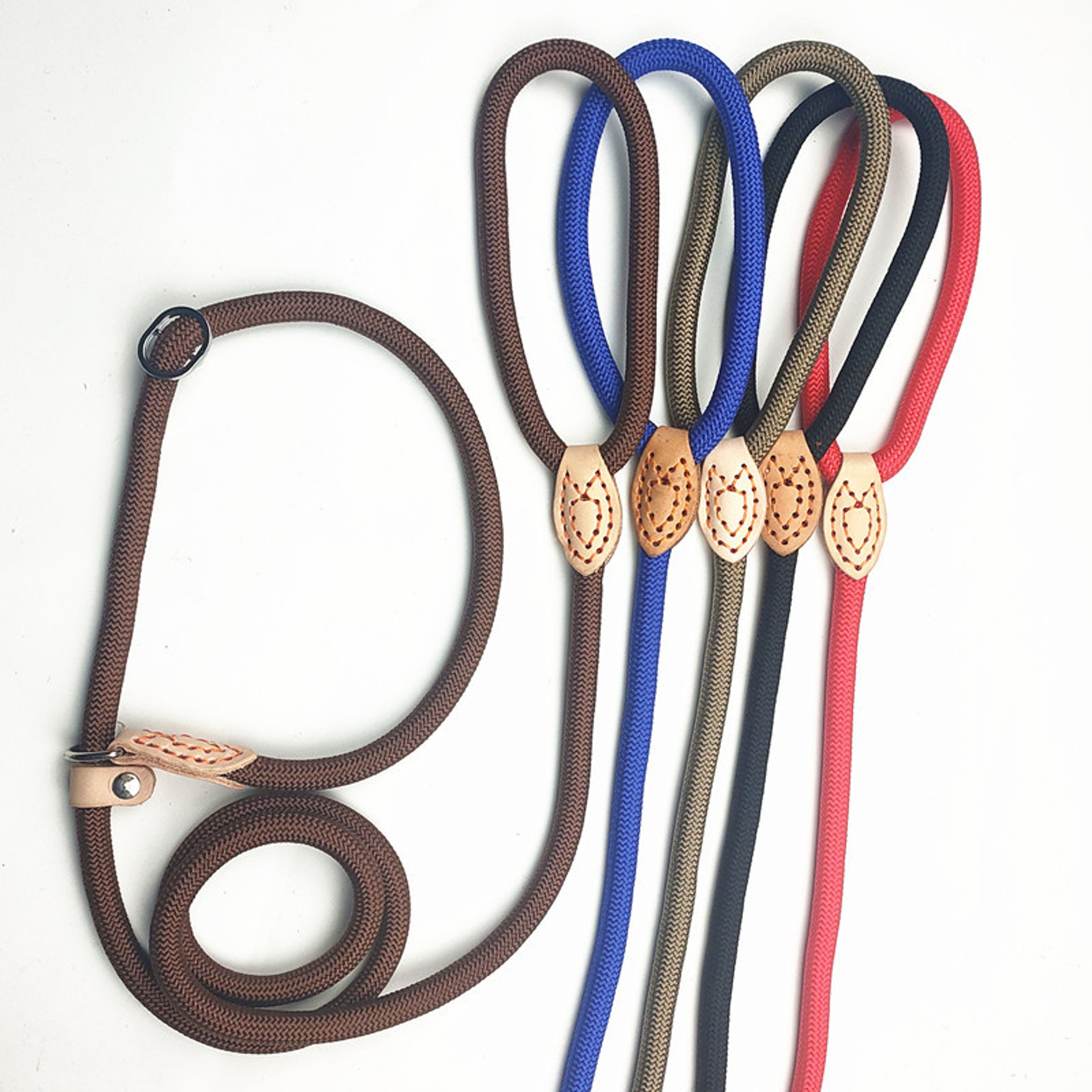 Heavy Duty Slip Lead Dog Leash For Large Dogs Nylon Rope Training Lead 4