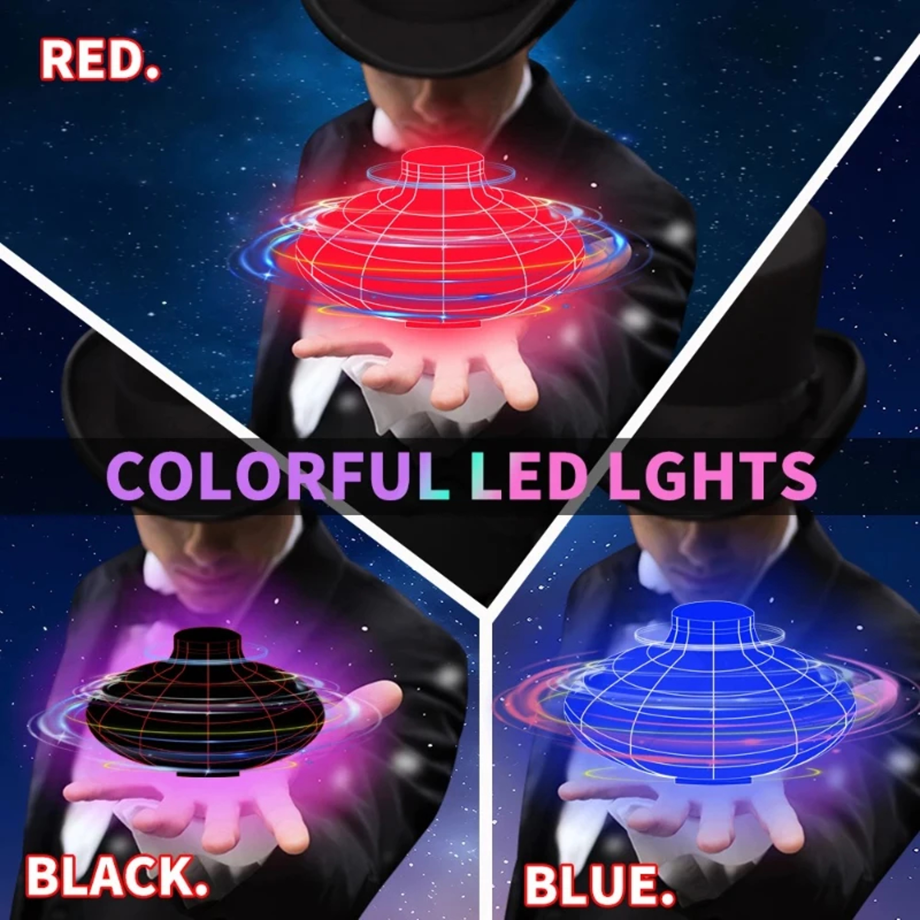 LED Flying Ball Hand Controlled Boomerang Toy For Kids 3