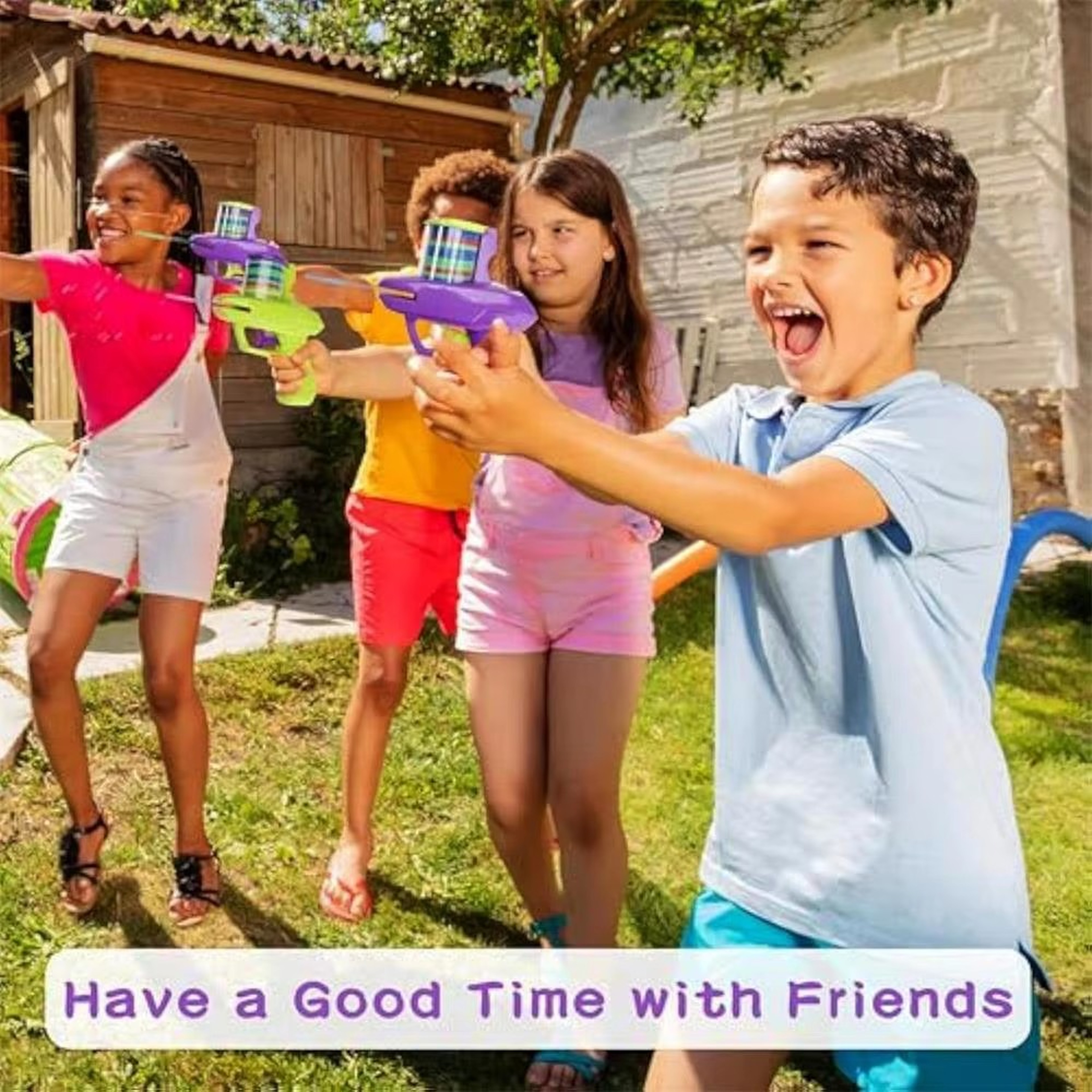 Kids Foam Disc Launcher Toy Set For Outdoor Play And Parent Child Fun 1