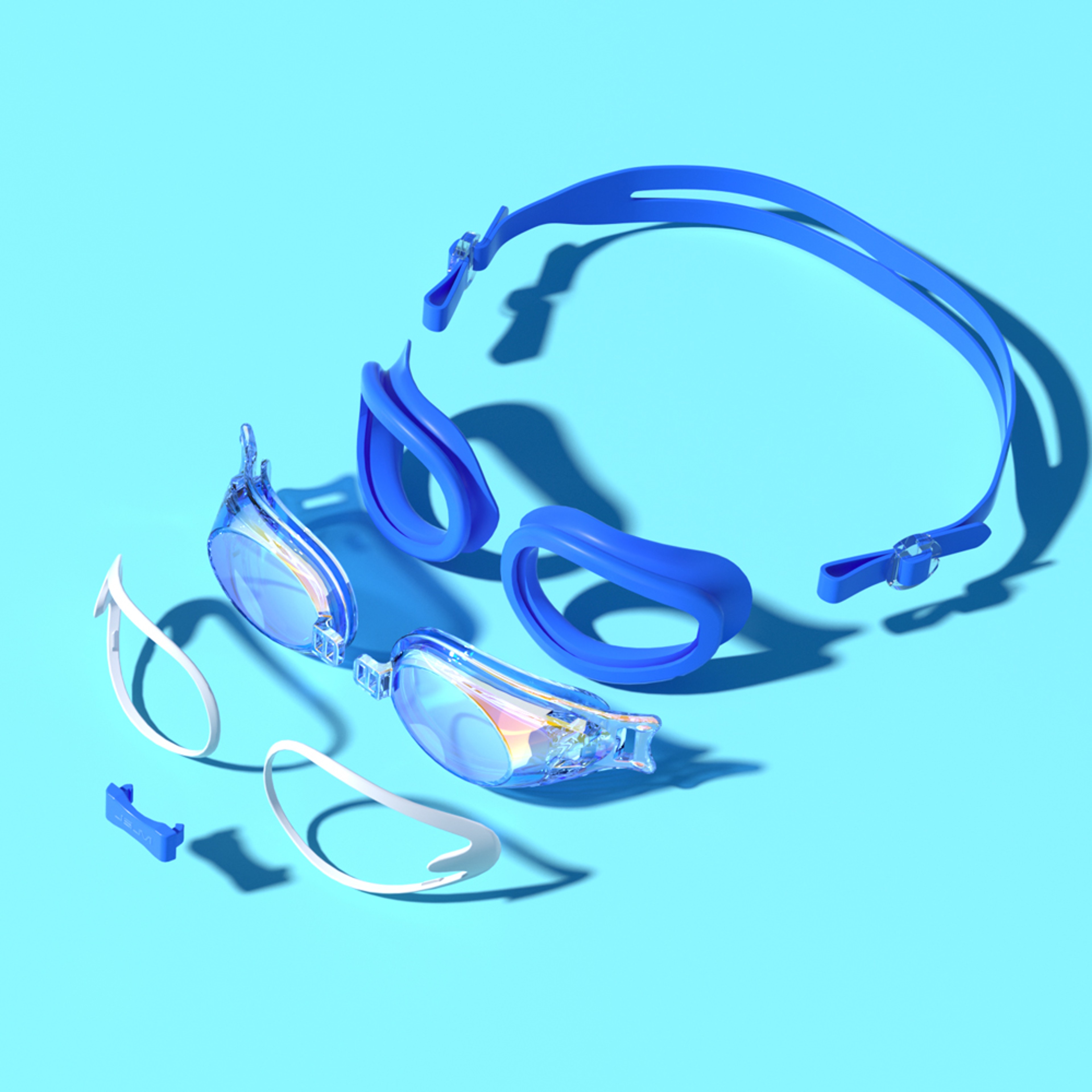 Kids Swimming Goggles Anti Fog UV Protection Silicone Swim Glasses For Boys  Girls 2