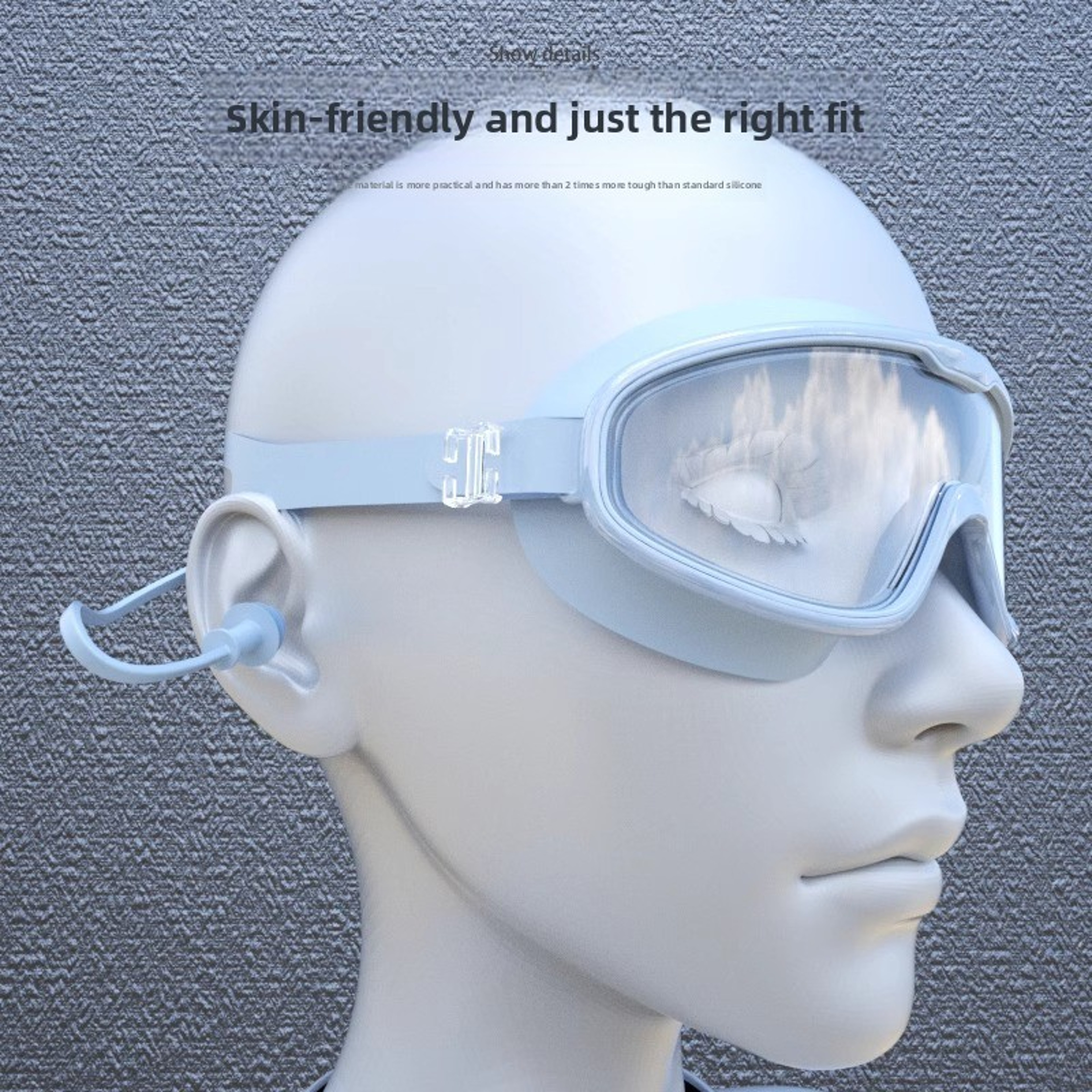 Wide View Anti Fog Swimming Goggles With Swim Cap For Adults And Kids 2