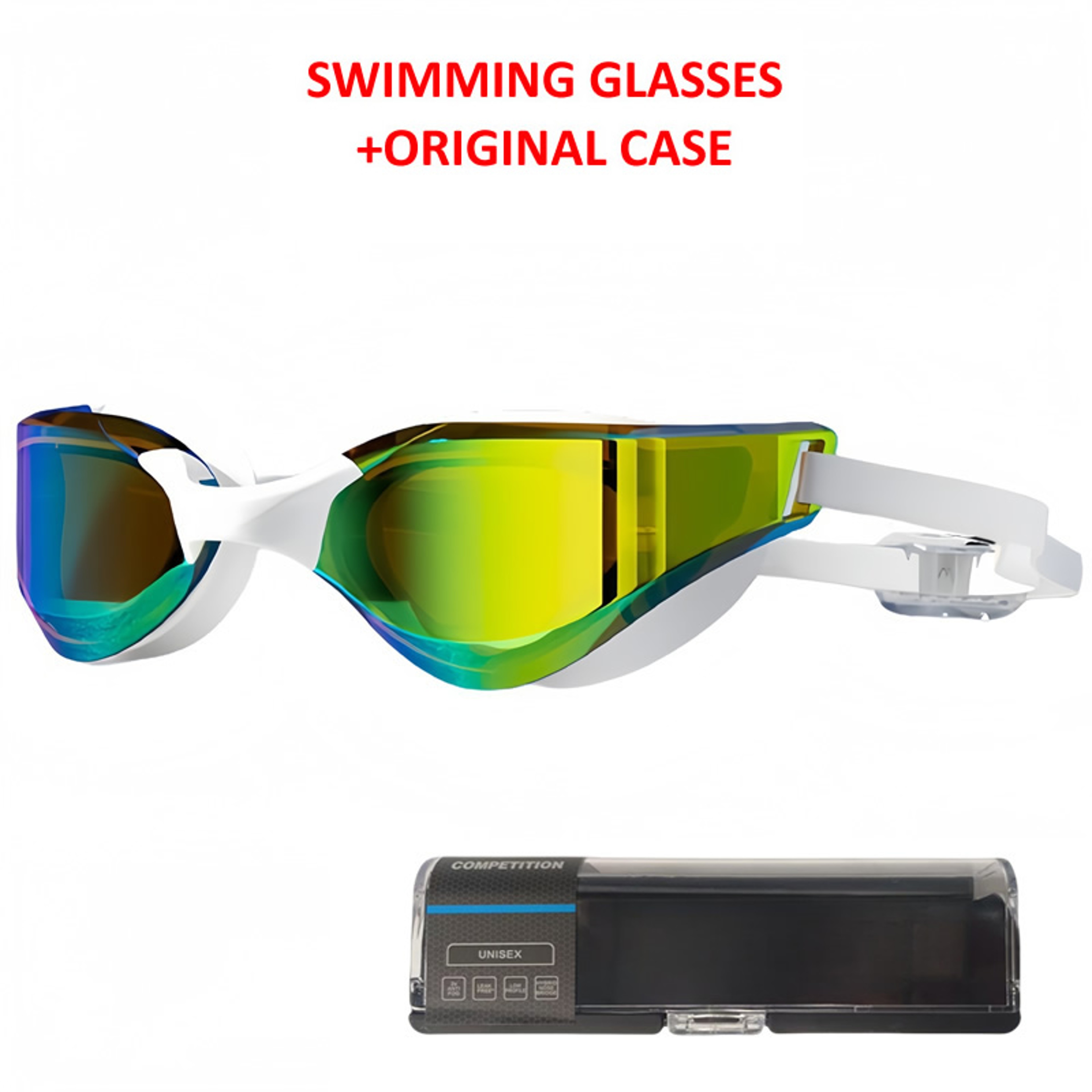 Anti Fog HD Racing Swim Goggles For Adults With UV Protection And Soft Silicone Fit 6