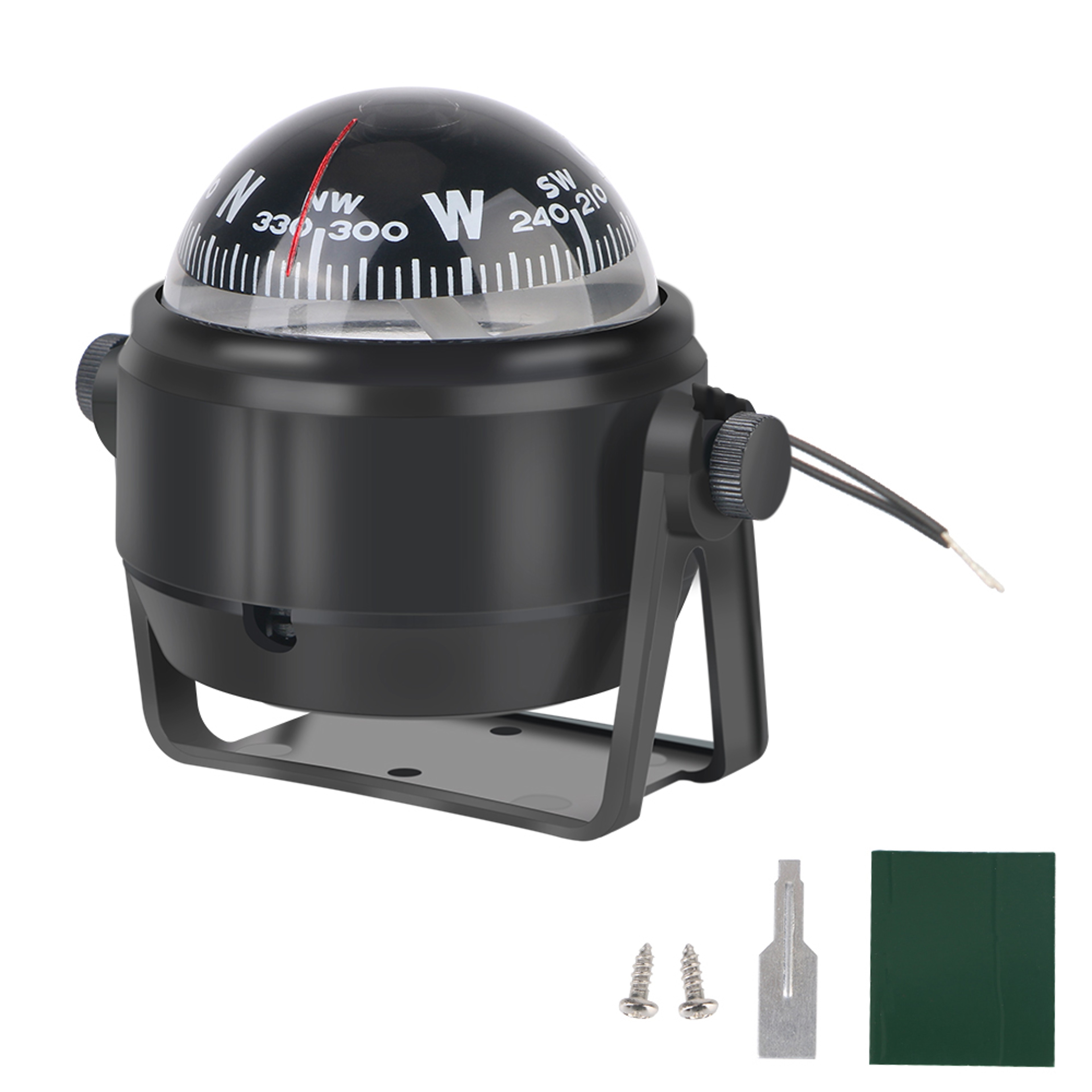 Waterproof Boat Compass With LED Light Rotating Marine Compass 5