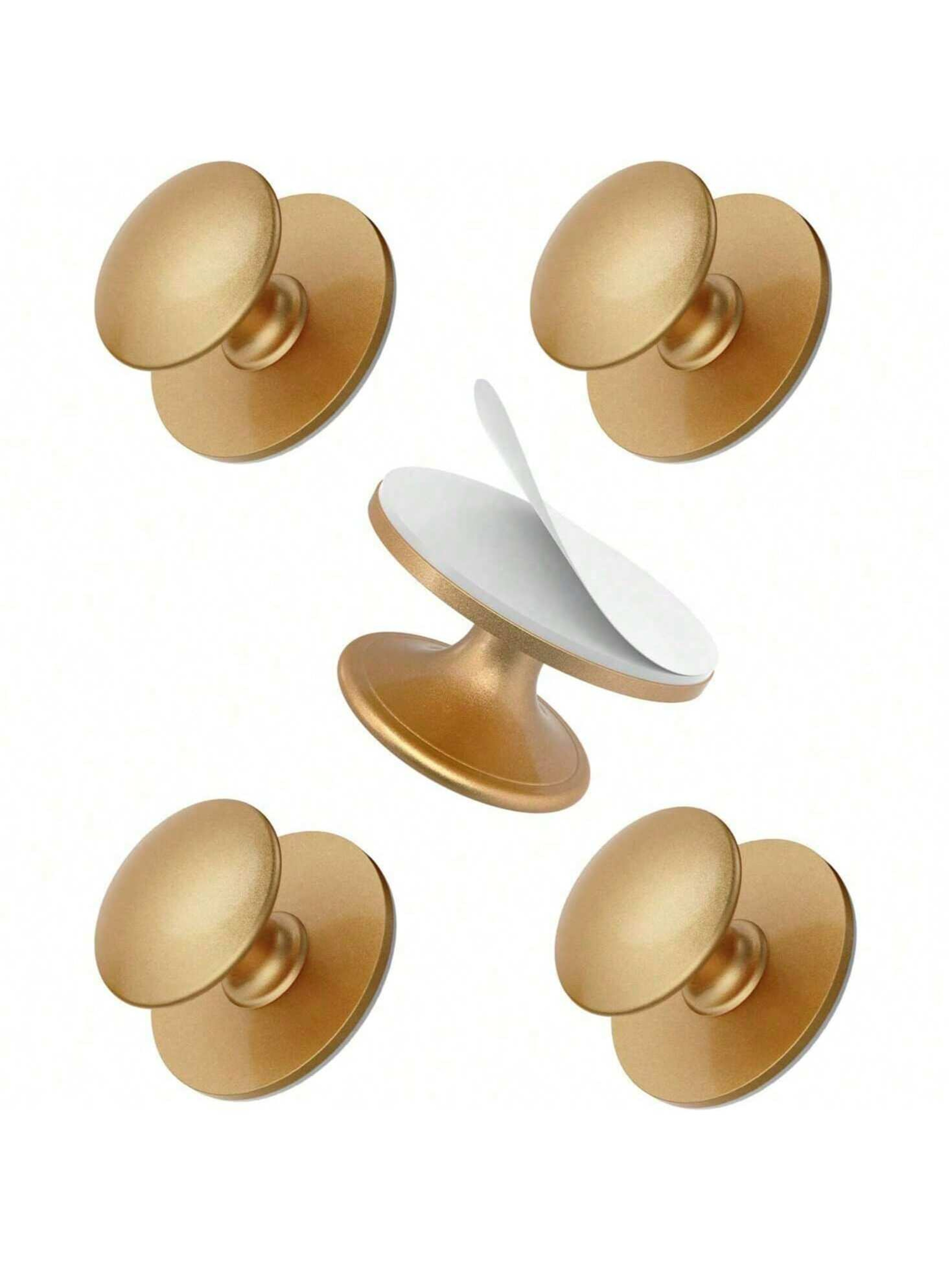 Self Adhesive Cabinet Knobs Stainless Steel No Drill Drawer Pulls 8