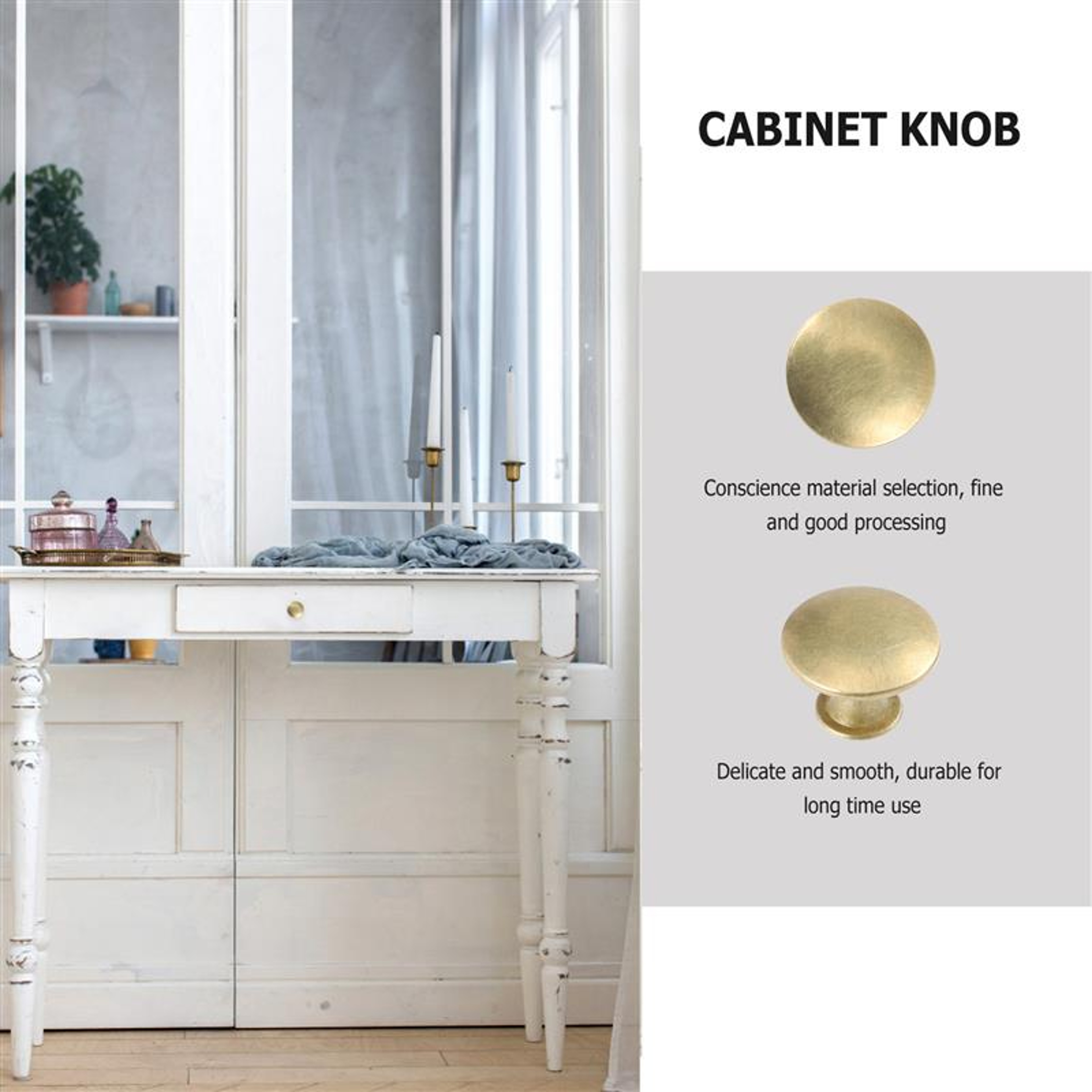 Gold Mini Drawer Knobs for Jewelry Boxes Cabinets and Small Furniture – view 3