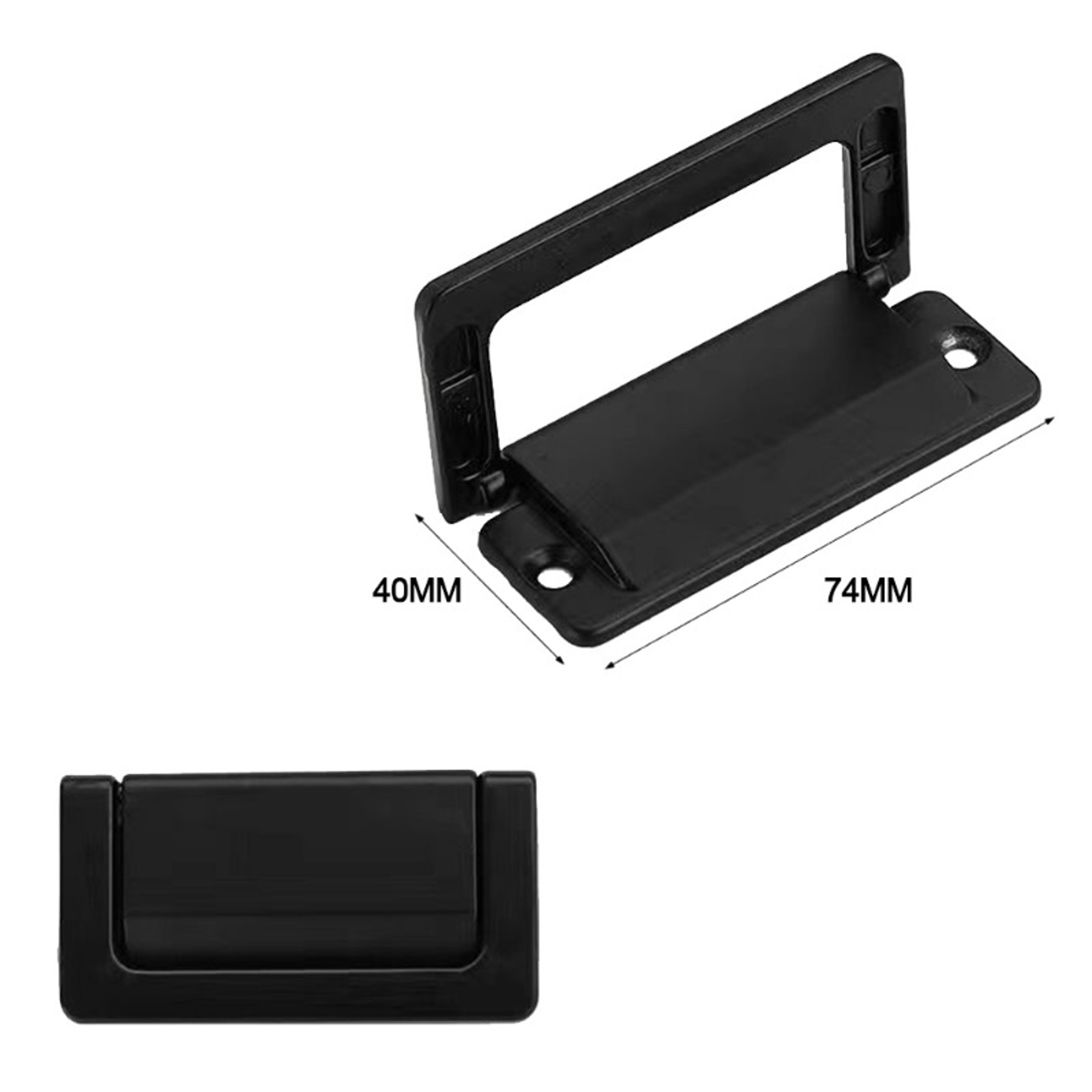 Matte Black Recessed Cabinet Handle Hidden Drawer Pull For Modern Cabinets 4