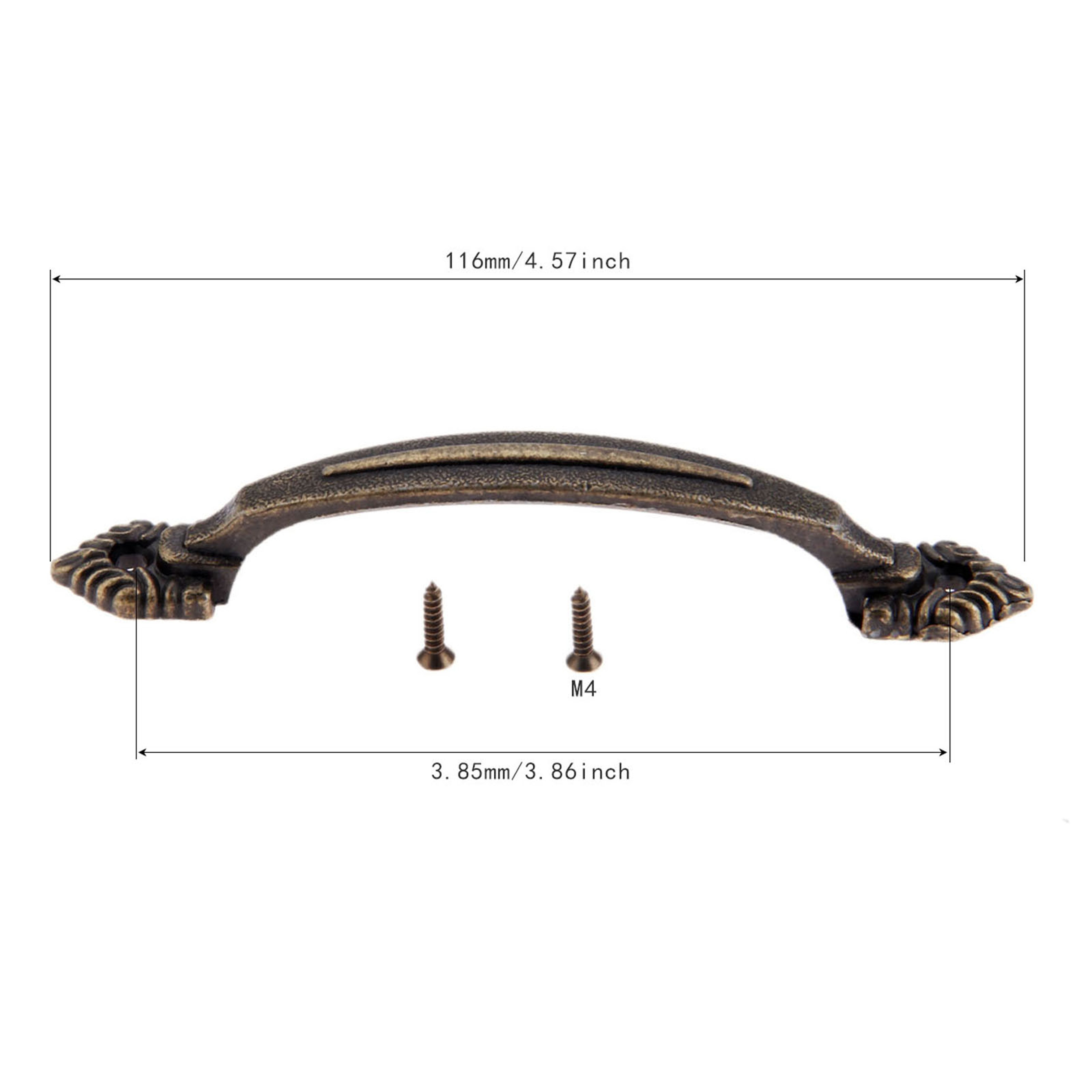 Antique Bronze Drawer Pull Vintage Cabinet Handle for Kitchen Cabinets Jewelry Boxes – view 5