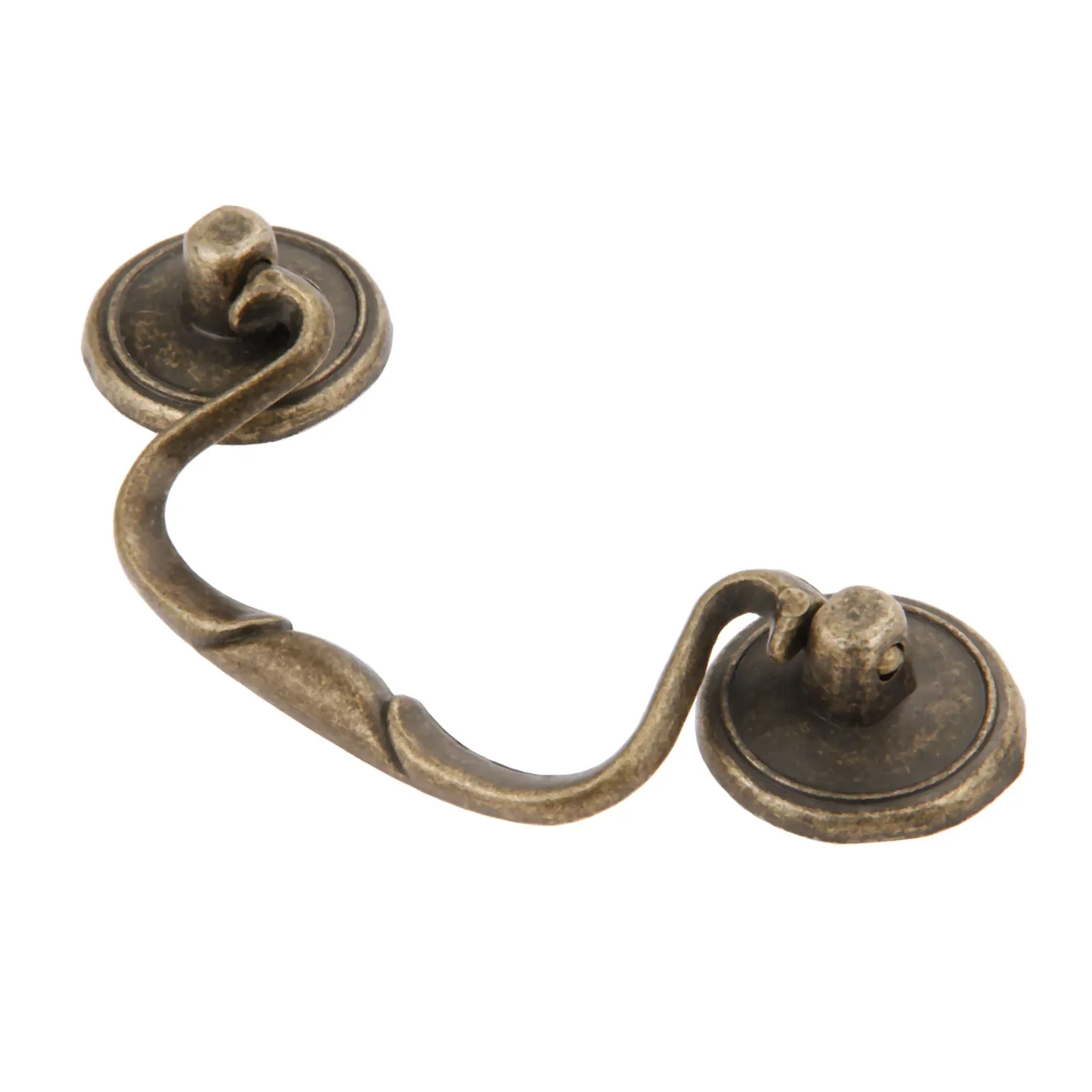 Vintage Antique Bronze Cup Drawer Pull Cabinet Handle 0