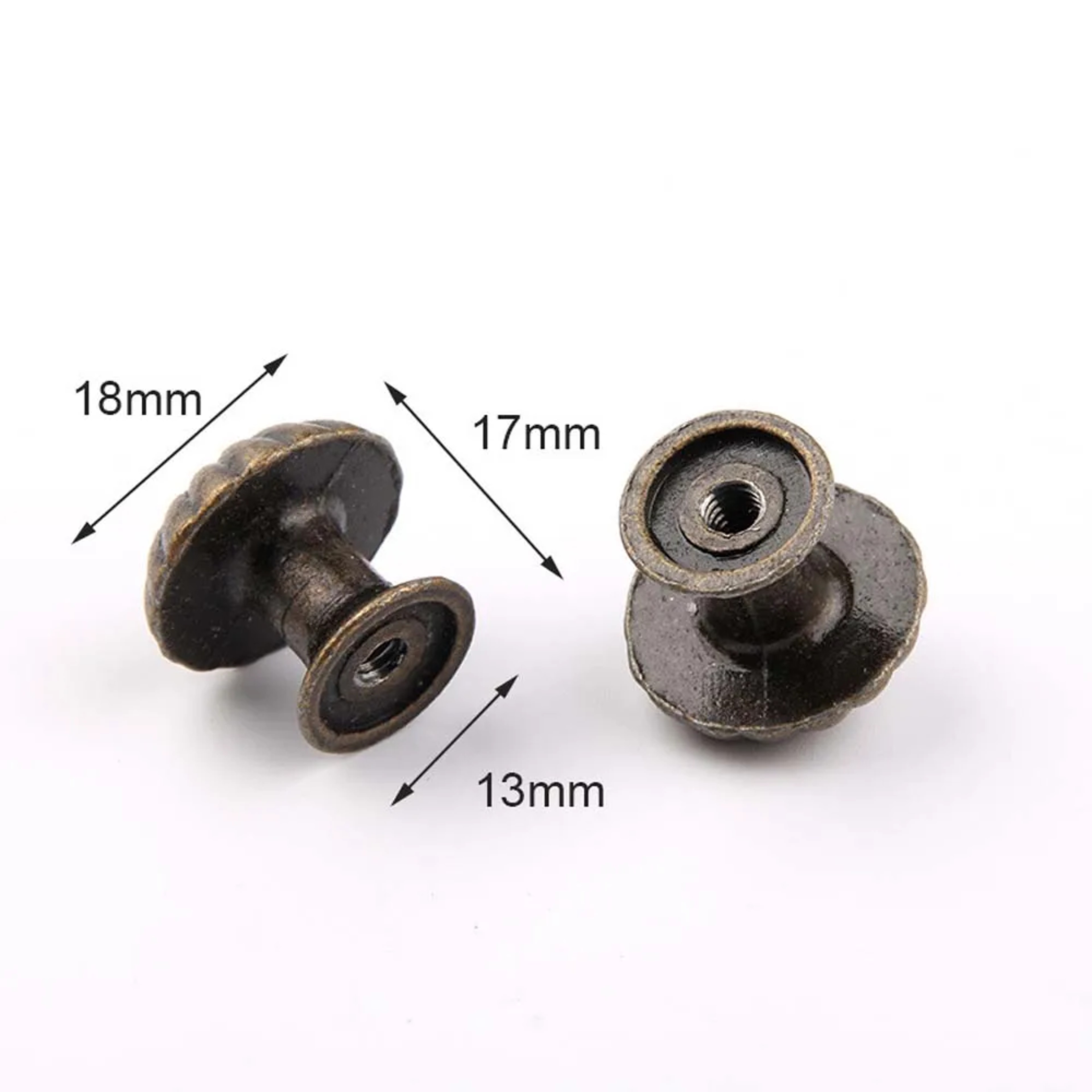 Vintage Wooden Drawer Handles Set Antique Cabinet Knobs for Furniture Upgrade – view 6