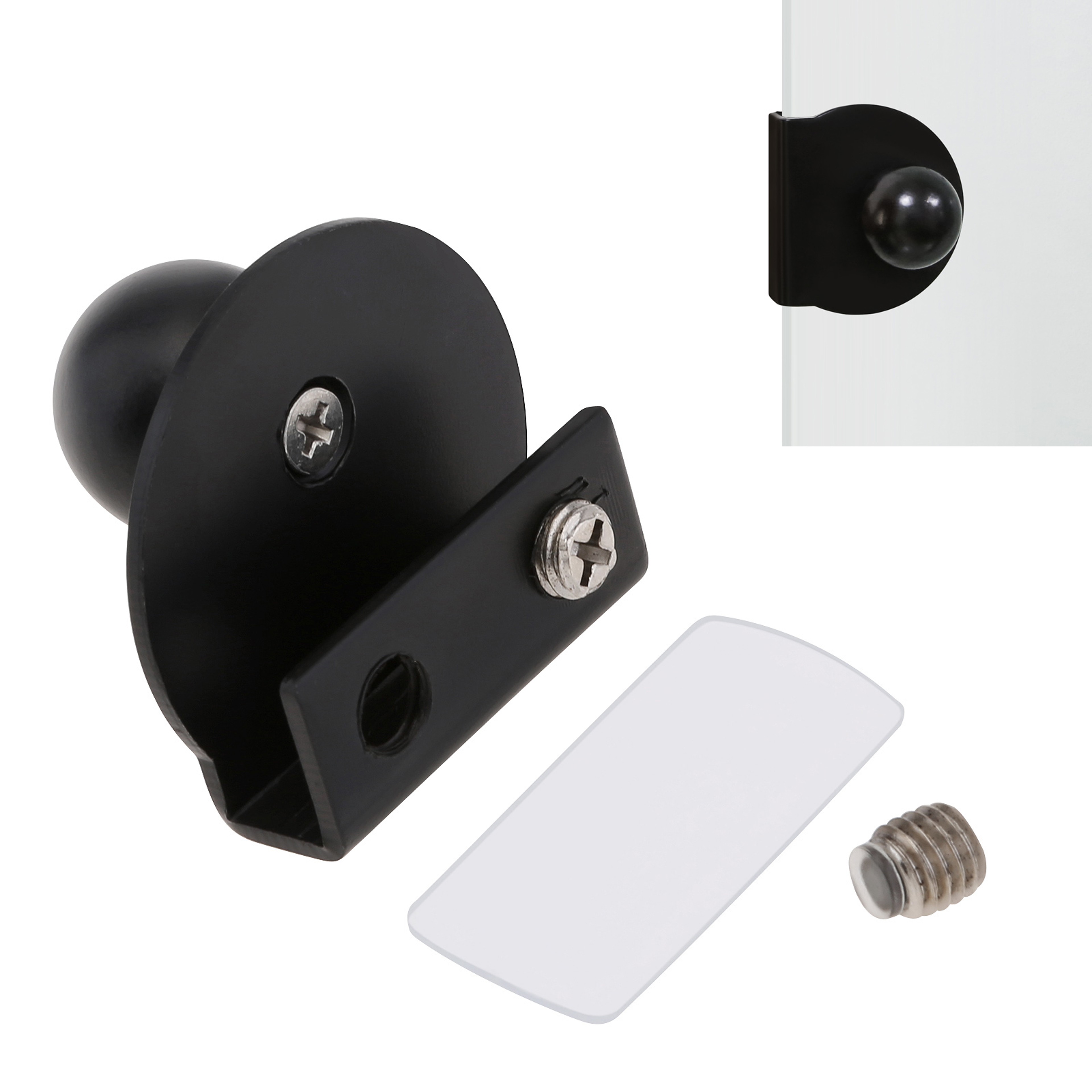No Drill Glass Cabinet Handle for Doors Showcase Knob – view 1