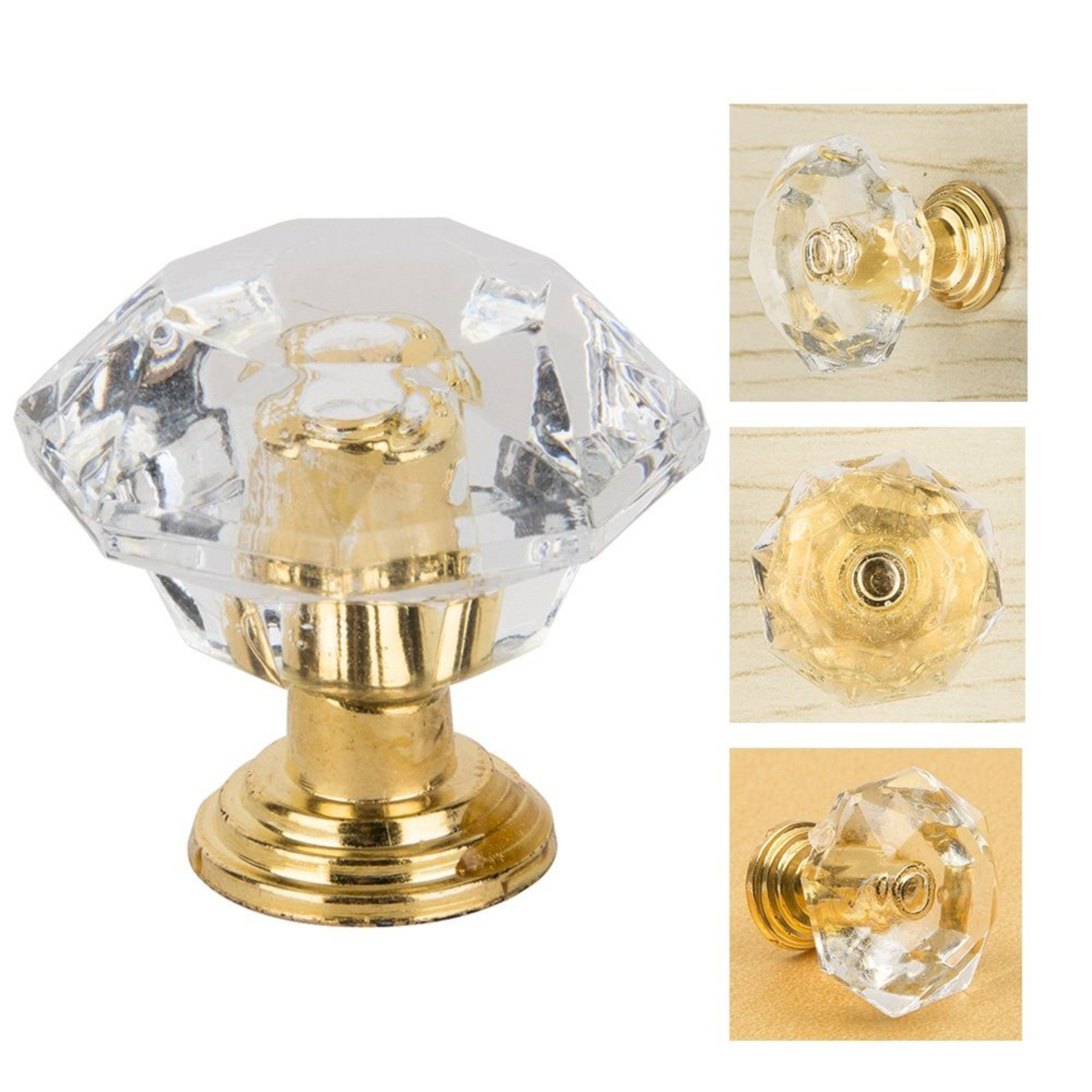 Crystal Cabinet Knobs Diamond Drawer Pulls for Dressers and Cabinets – view 4