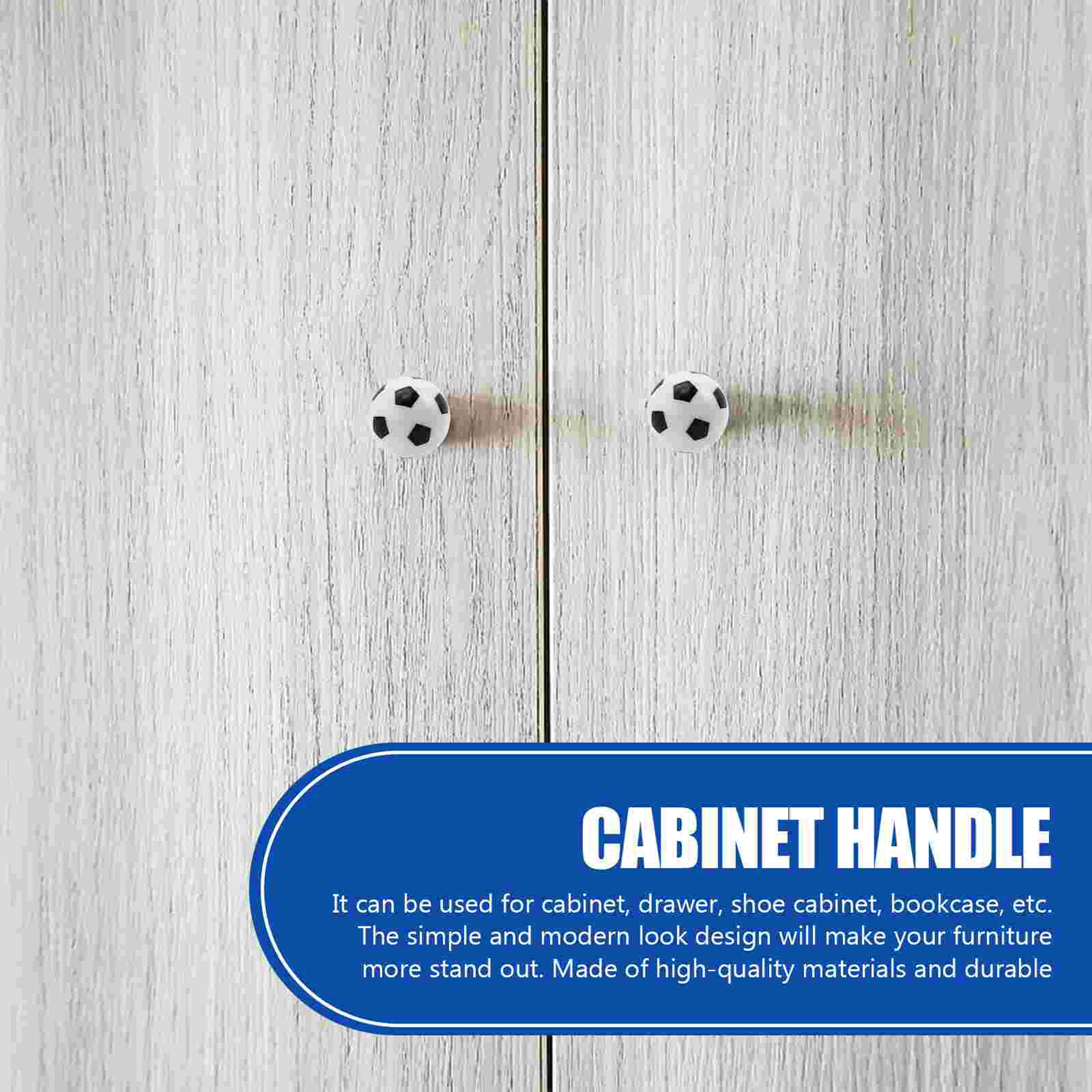 Soccer Ball Drawer Knobs Set for Kids Room Dressers and Cabinets – view 5