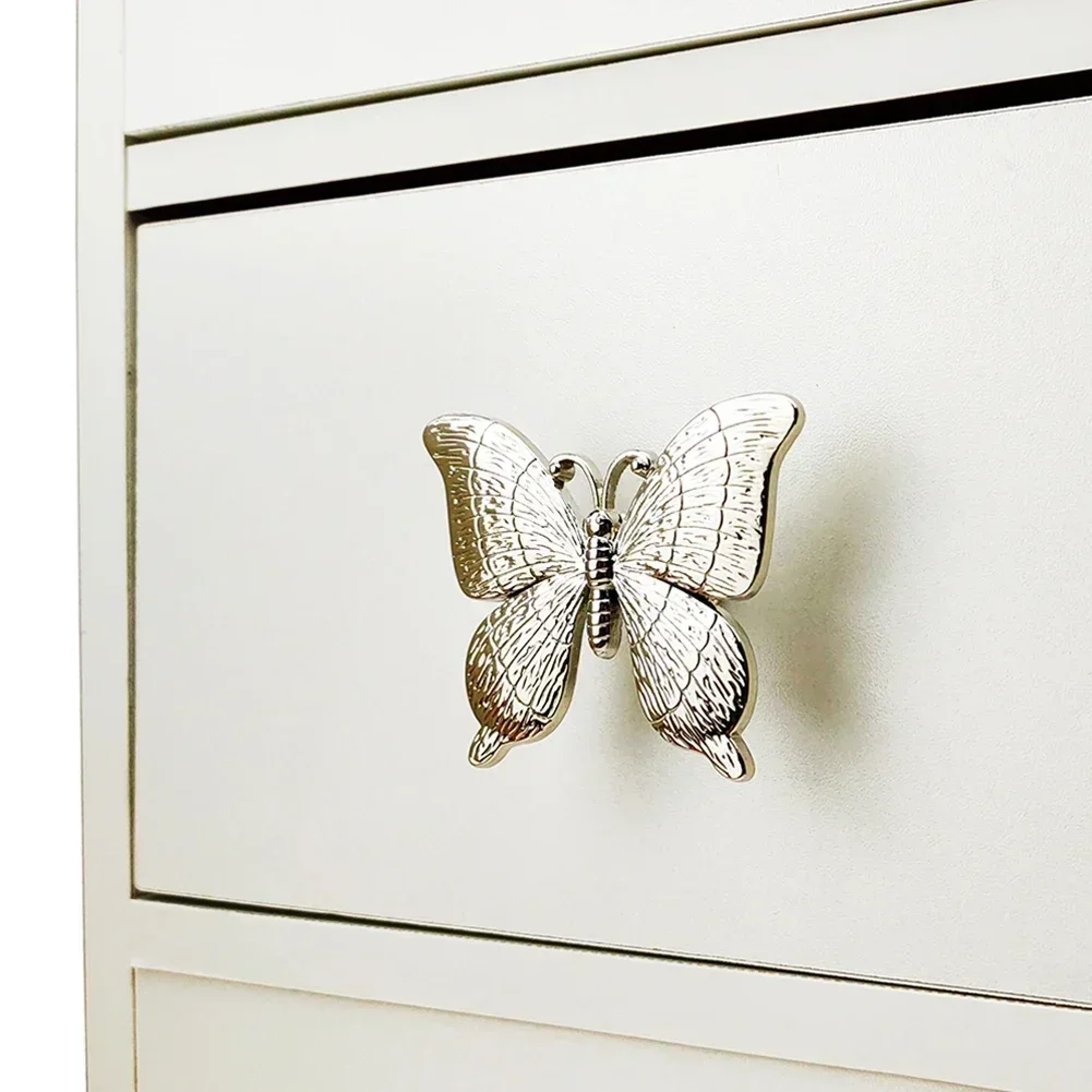 Vintage Butterfly Cabinet Knobs Zinc Alloy Drawer Pulls For Dressers And Wardrobes 1