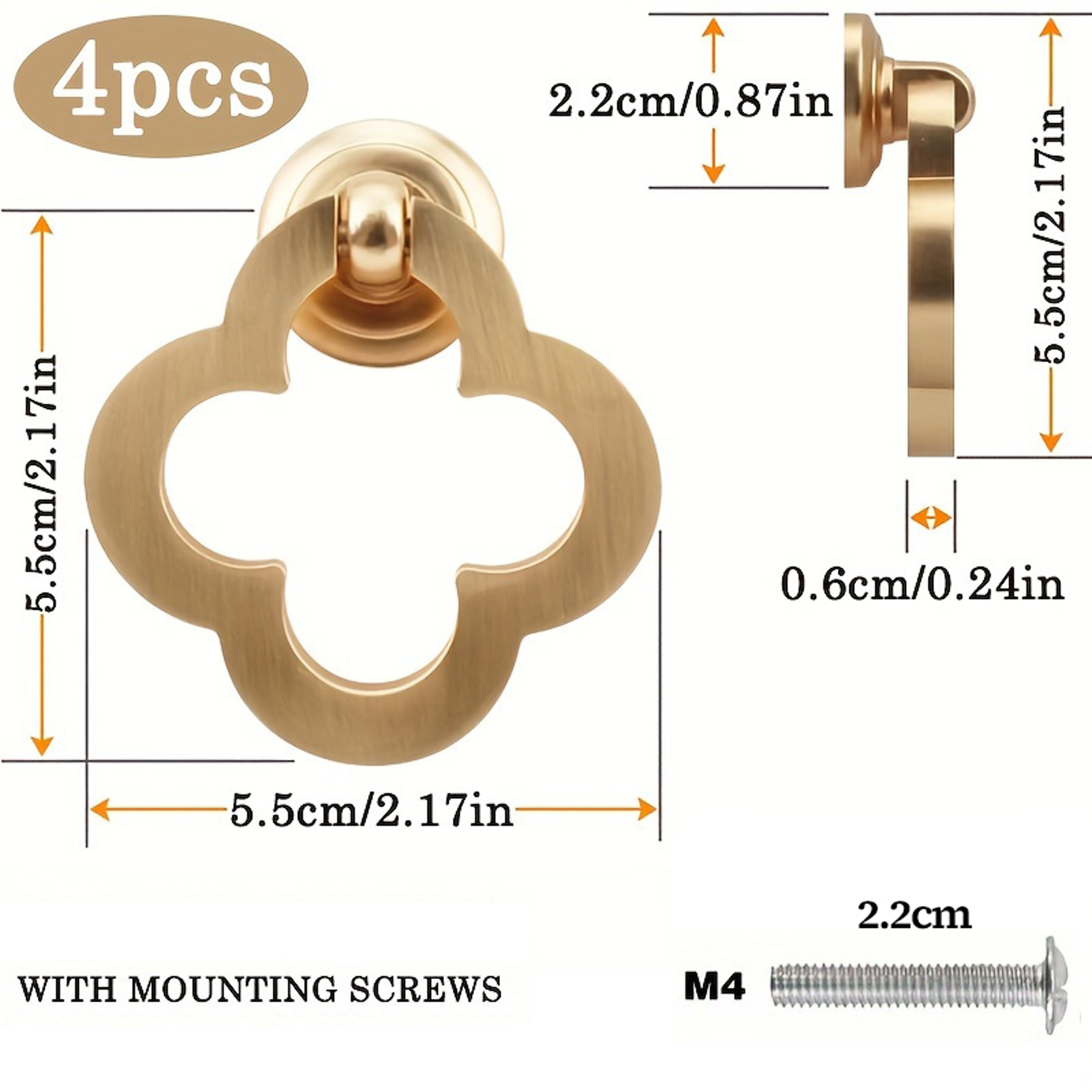 Modern Zinc Alloy Cabinet Knobs Set Decorative Drawer Knobs for Cabinets and Vanity – view 7