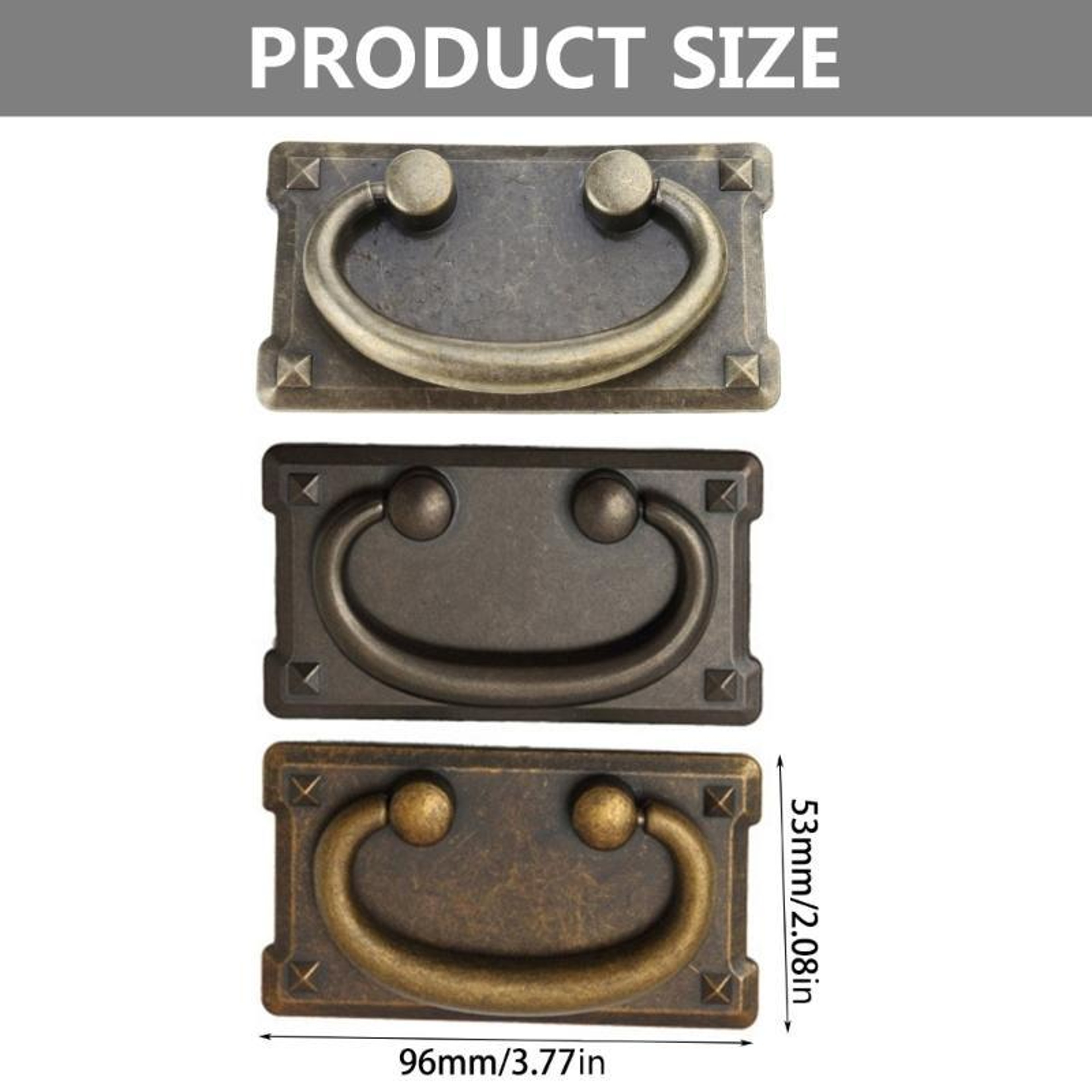 Vintage Antique Brass Cabinet Pull Handle For Dresser Drawer Kitchen Cabinet And Wardrobe Door 3