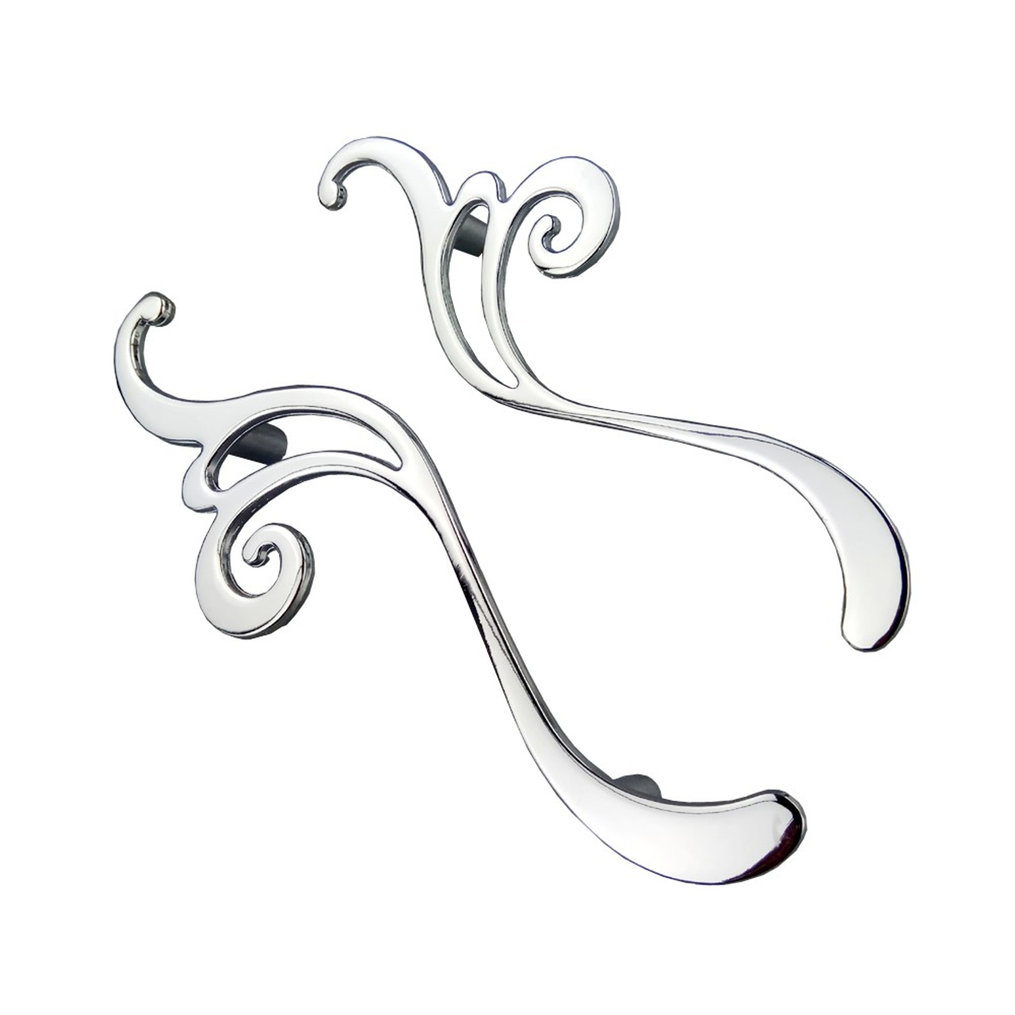 Modern Chrome Flower Cabinet Knob And Drawer Pull For Kitchen Cabinets And Wardrobes 0