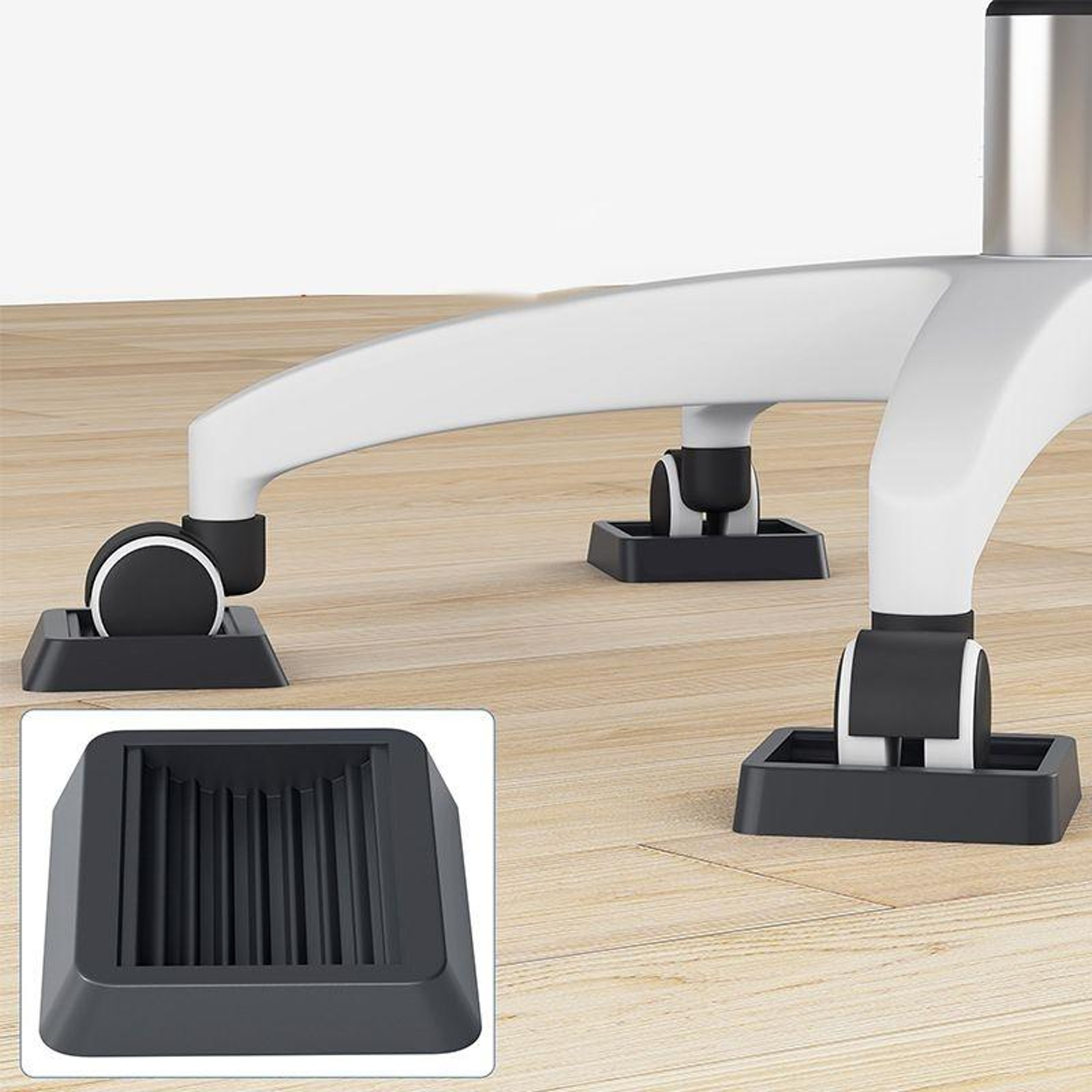Silicone Furniture Caster Cups for Chair Wheels and Hardwood Floors – view 4