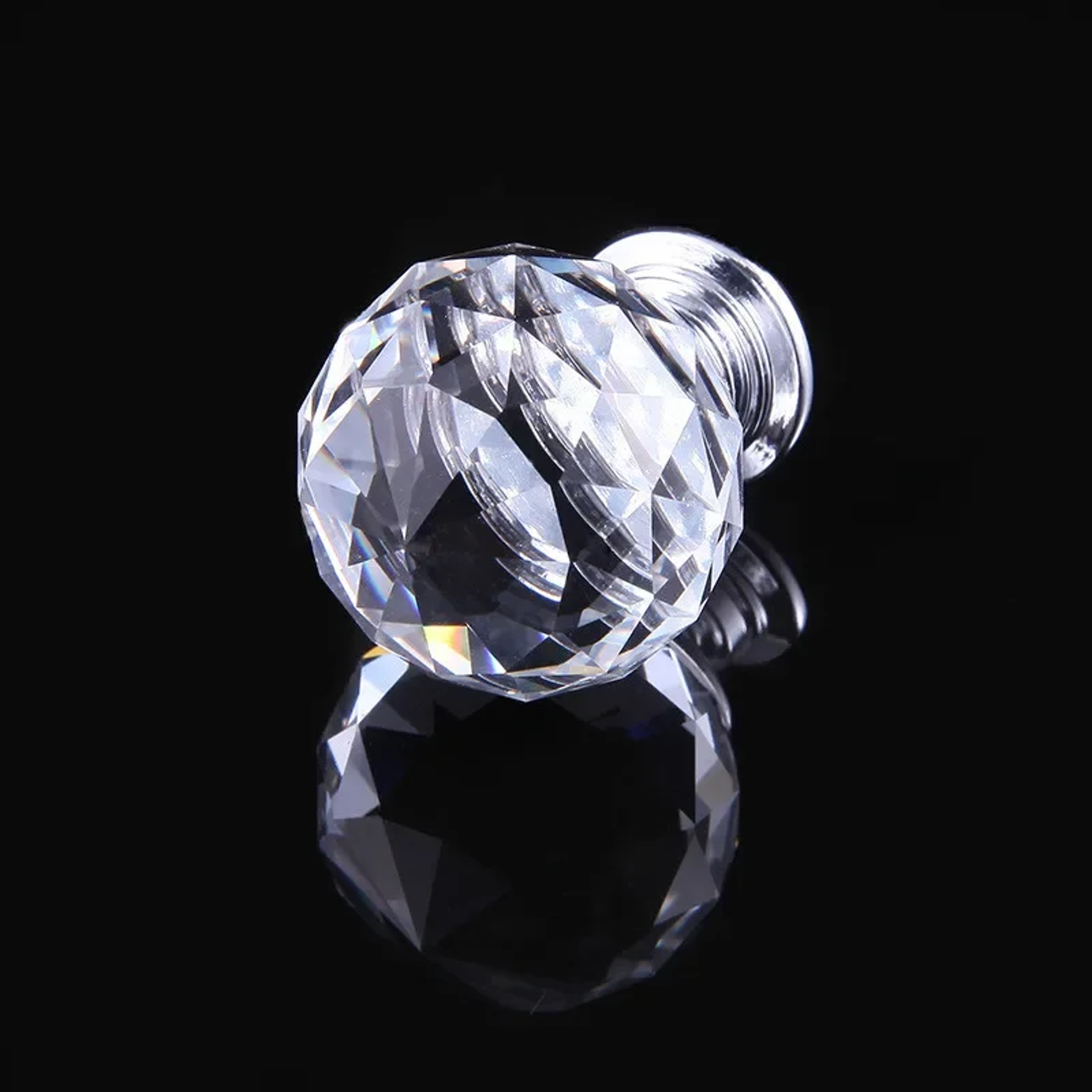 Golden Crystal Cabinet Knobs Set Luxury Glass Drawer Handles For Kitchen  Furniture 2